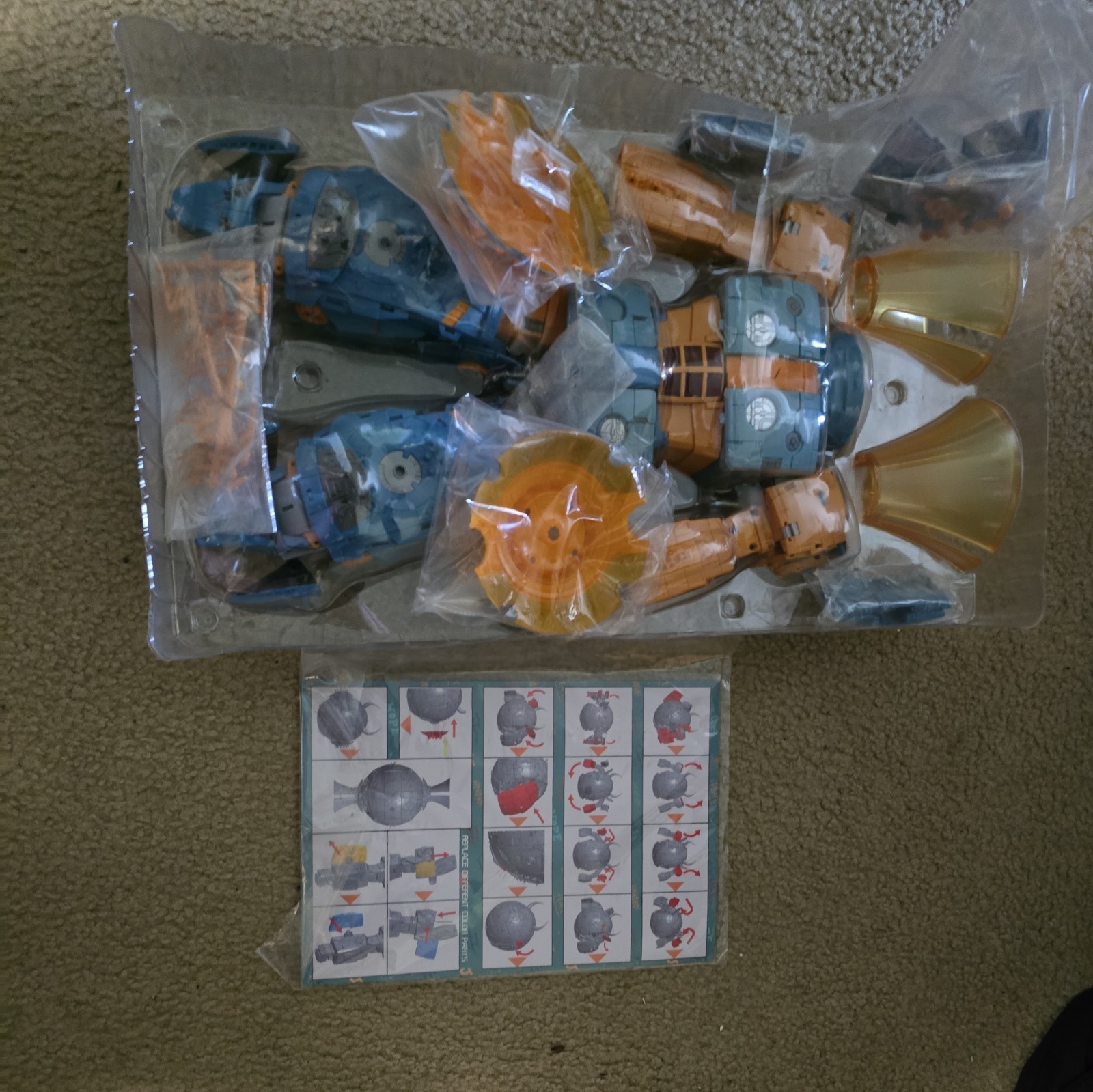 New 2.0 Ver 01- Studio 01S01 CELL Unicron MA01 Contain Kit Missing Head