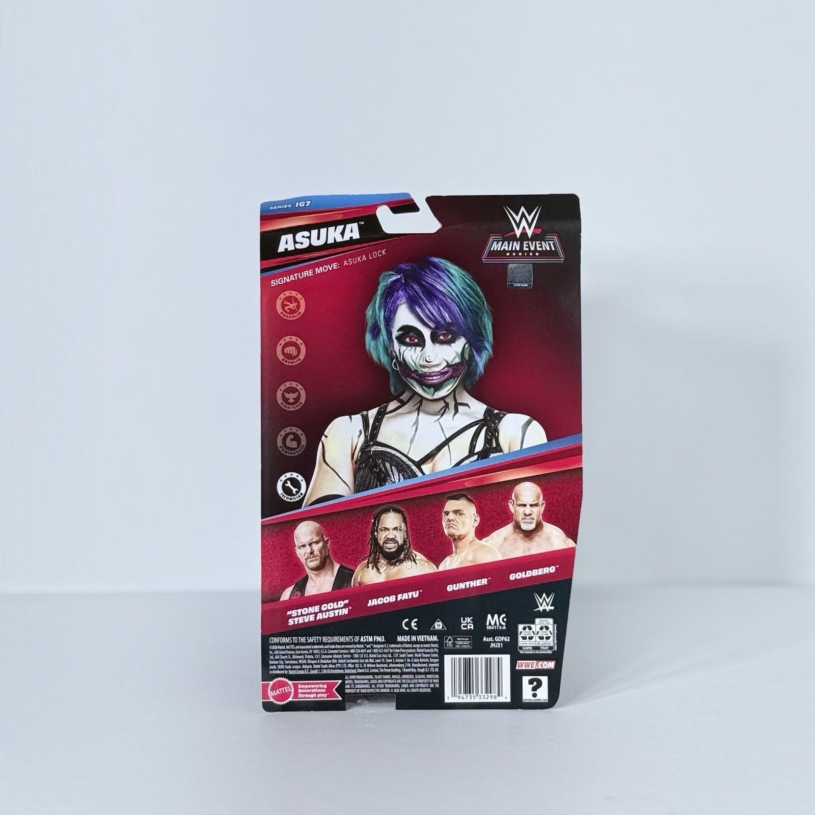 WWE Asuka Main Event Series 167 Mattel Action Figure Collectible 2026