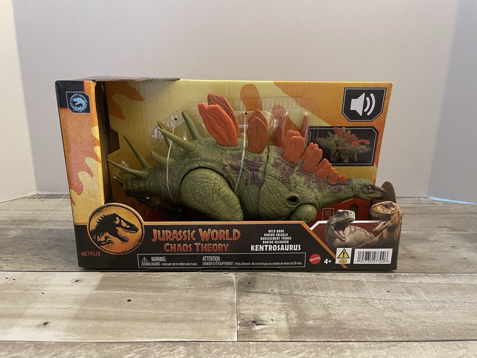Mattel Jurassic World Chaos Theory Kentrosaurus – Wild Roar & Sound Effects NEW