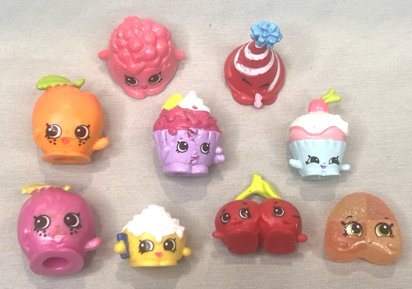 Shopkins Season 4 Lot of 9 Includes Glitter Variant Moose Toys Figures