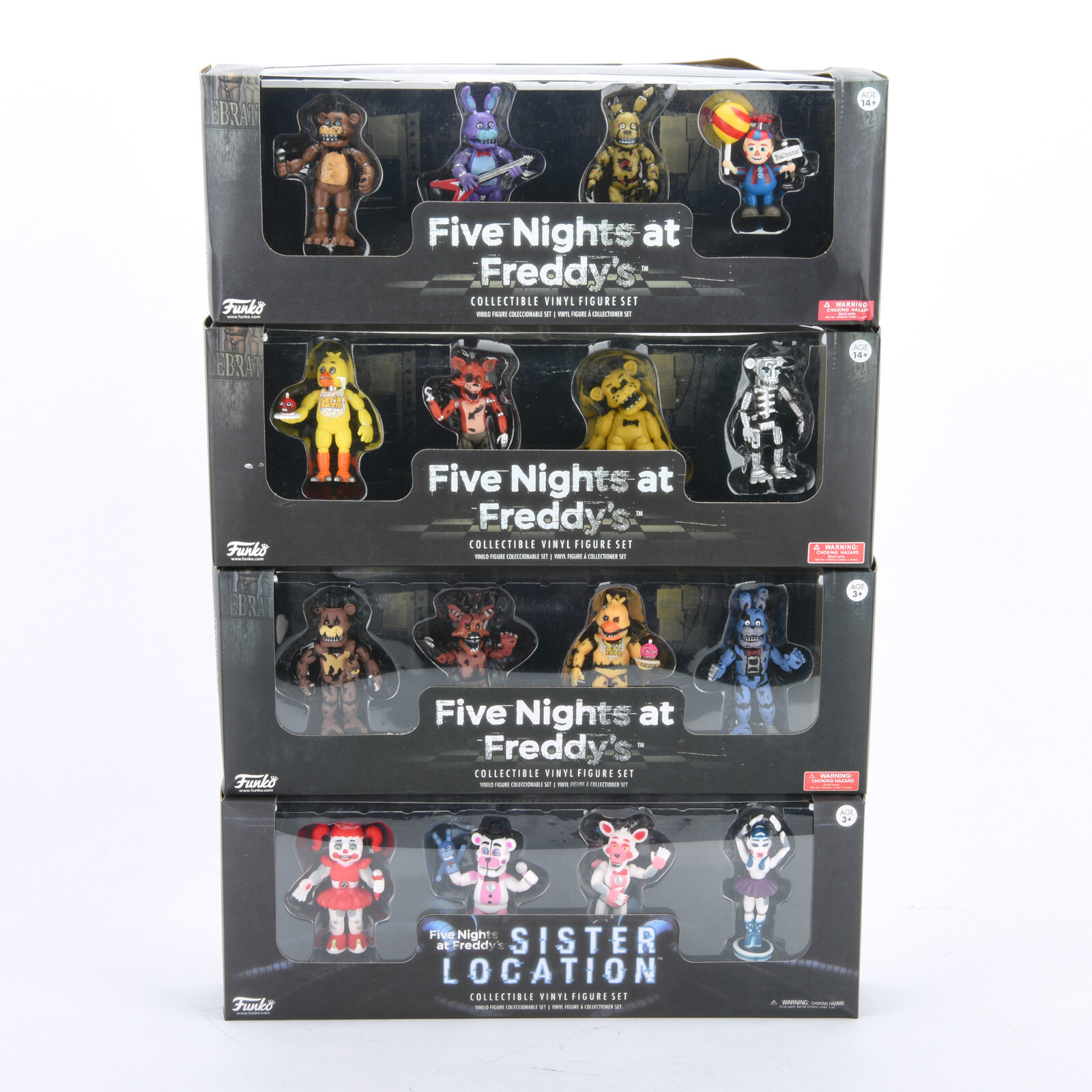 Five Nights At Freddy 2″ 4 Vinyl Collectible Figure Set Foxy Baby Ballon