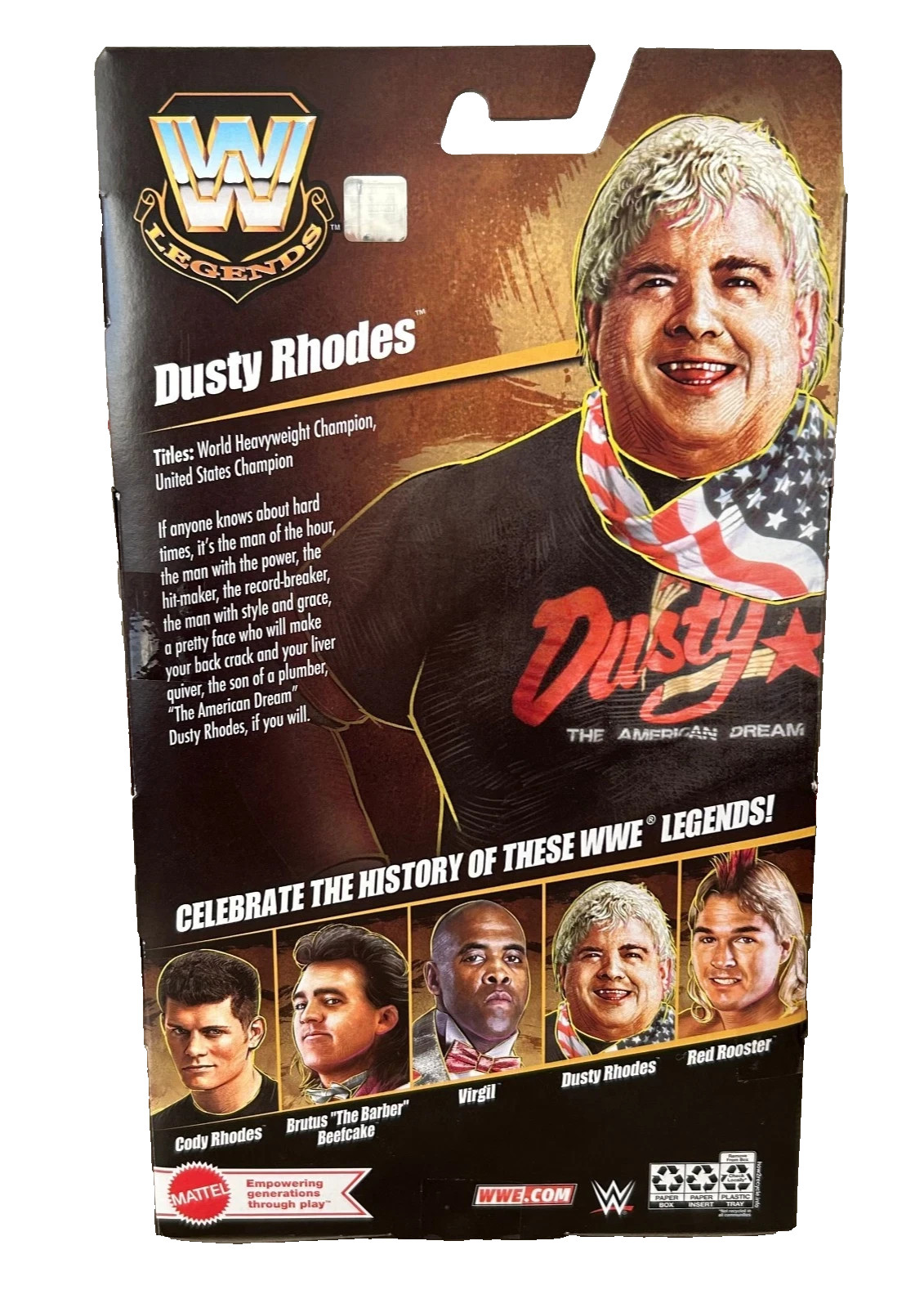 BRAND NEW WWE Elite Collection Greatest Hits Dusty Rhodes Action Figure Mattel