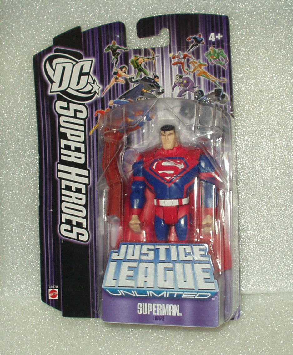 DC Super Heroes Justice League Unlimited Superman Scarce Steel Beam Variation!
