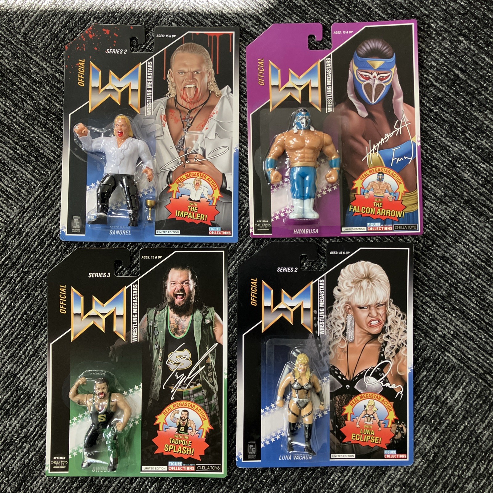 CARD DMG FC Toys Retro Epic toys Wrestling Figures WWE Retro Wwf hasbro