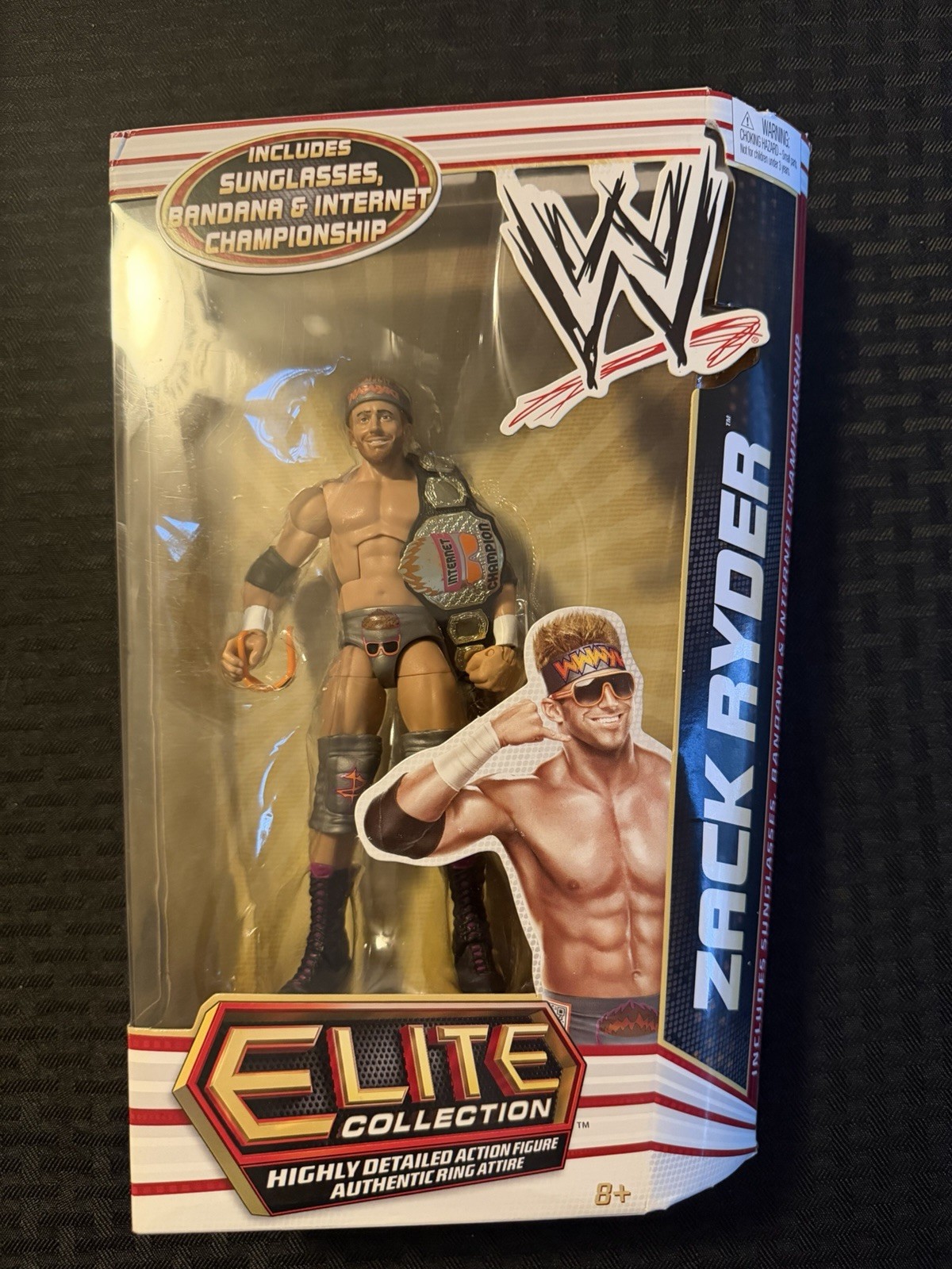 Mattel WWE Elite Collection Series 17 Zack Ryder Action Figure Internet Champio…