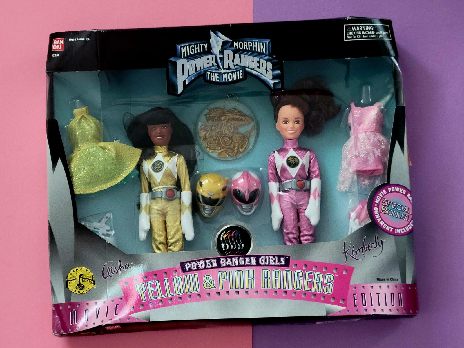 Power Rangers Movie Dolls Edition AISHA & KIMBERLY Yellow & Pink Ranger Doll