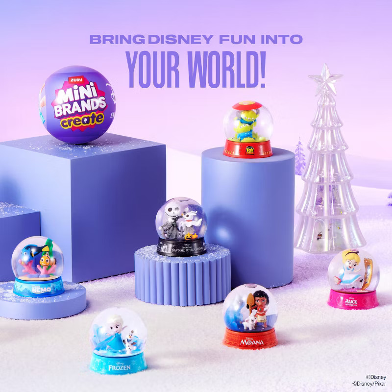 Zuru Mini Brands Create DISNEY SNOWGLOBES | NEW Release Open Unused | You Choose