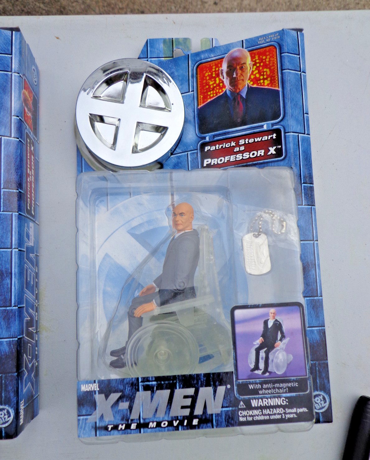 Lot of 4 X-Men the Movie 3 Professor Xavier 1 Rogue Action Figure 2000 Vintage