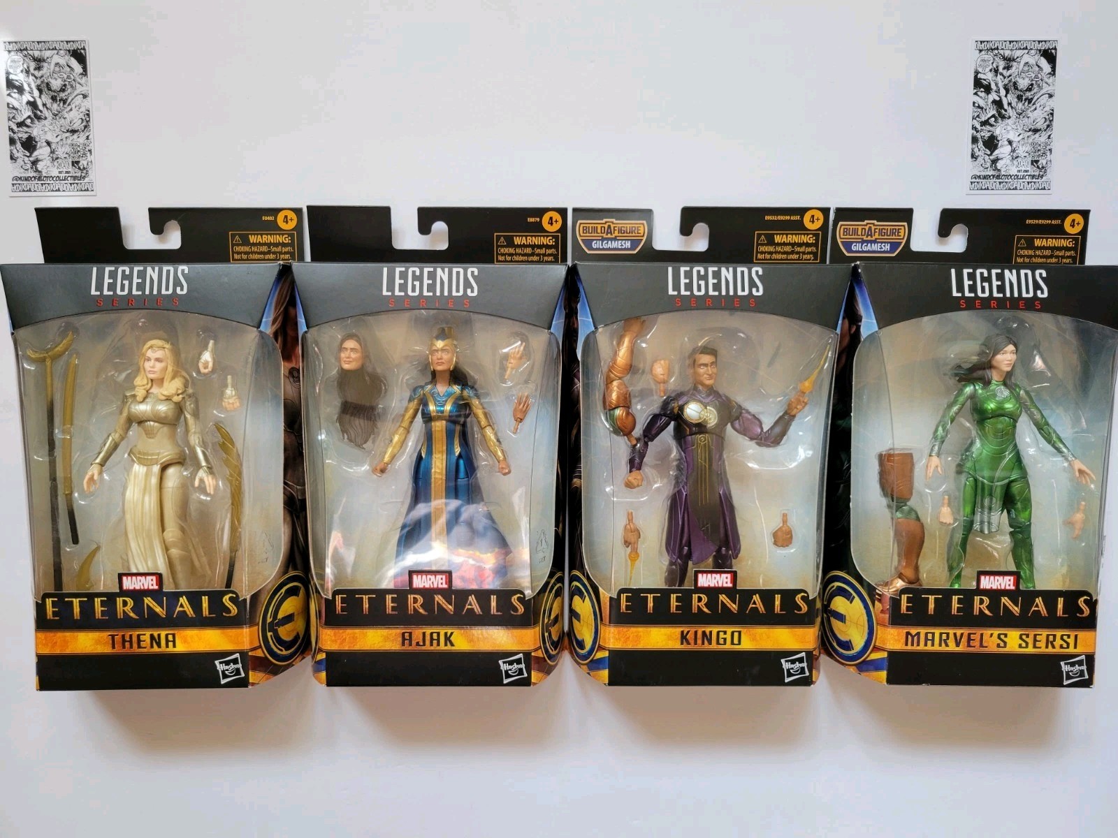 Lot Of 4 Marvel Legends – Eternals Thena Ajak Kingo Sersi Salma Hayek Jolie MCU