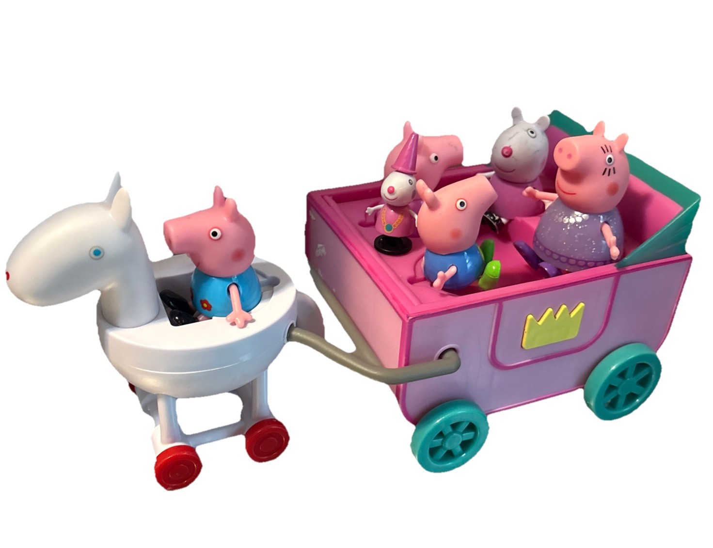 Princess Peppa Talking Carriage And Horse And Figures Tested