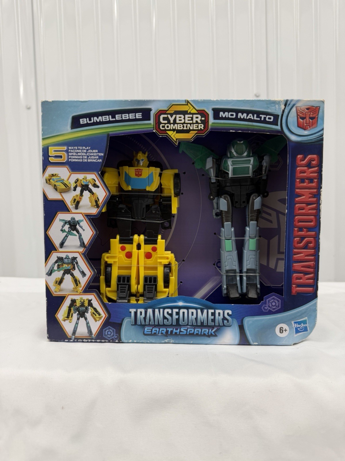 Hasbro Transformers Earthspark Cyber-Combiner Bumblebee & Mo Malto Ships Fast!!!