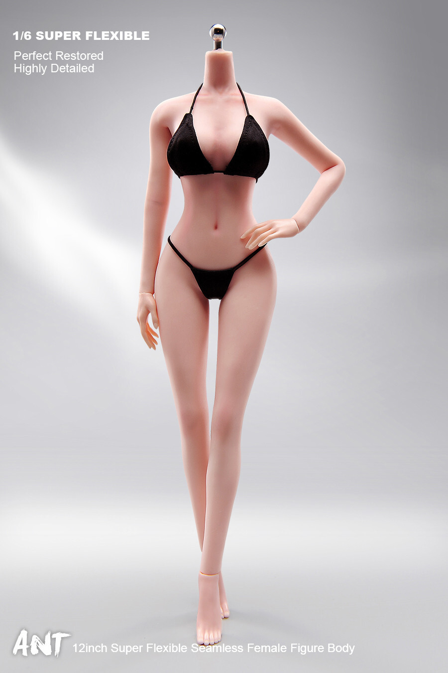 1:6 Pale Skin Medium Breast Female Makeup Seamless Figure Body With detail model