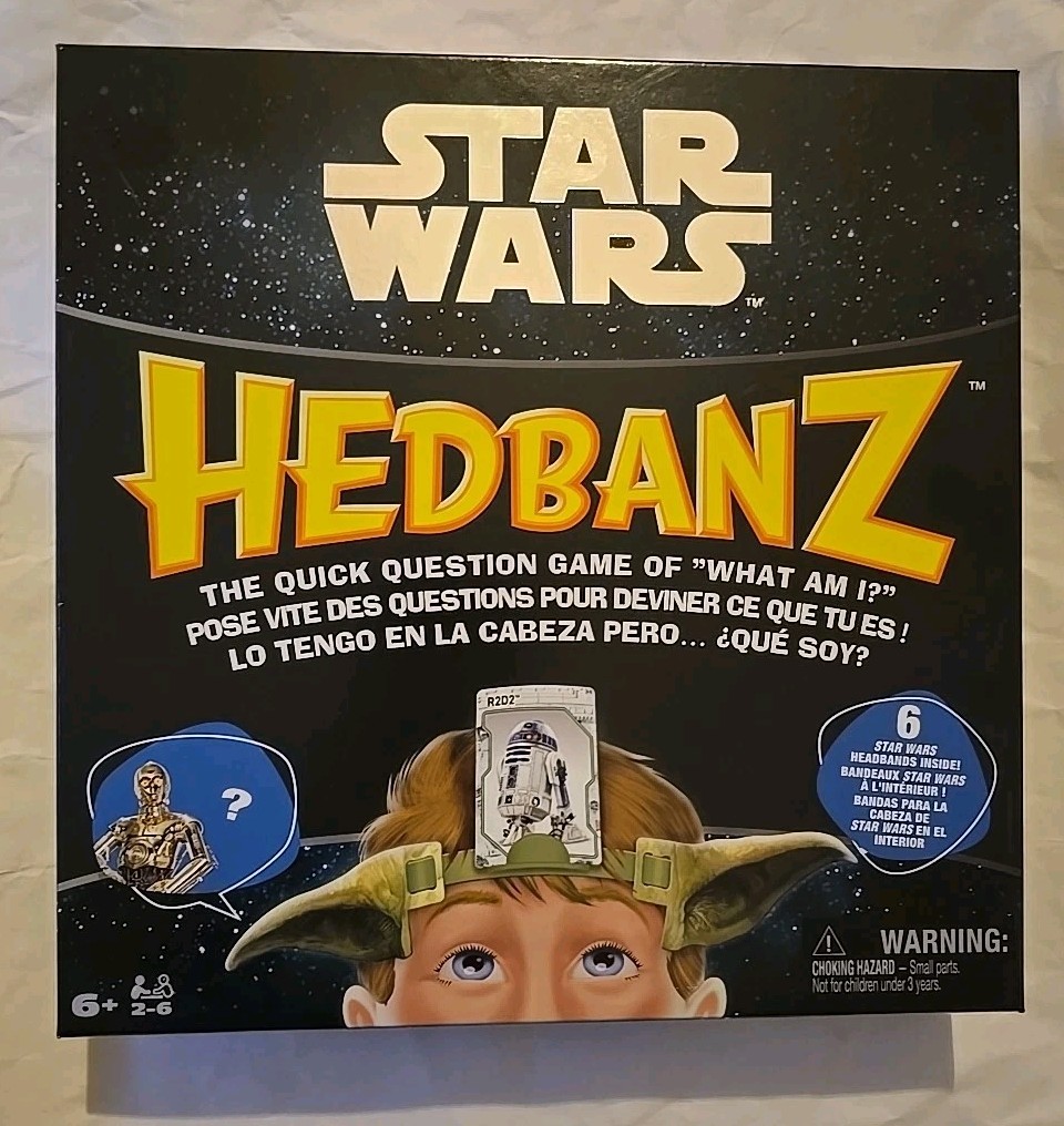 New Sealed Star Wars Hedbanz Game 2-6 Player Trivia Guessing Family Kid Age 6+