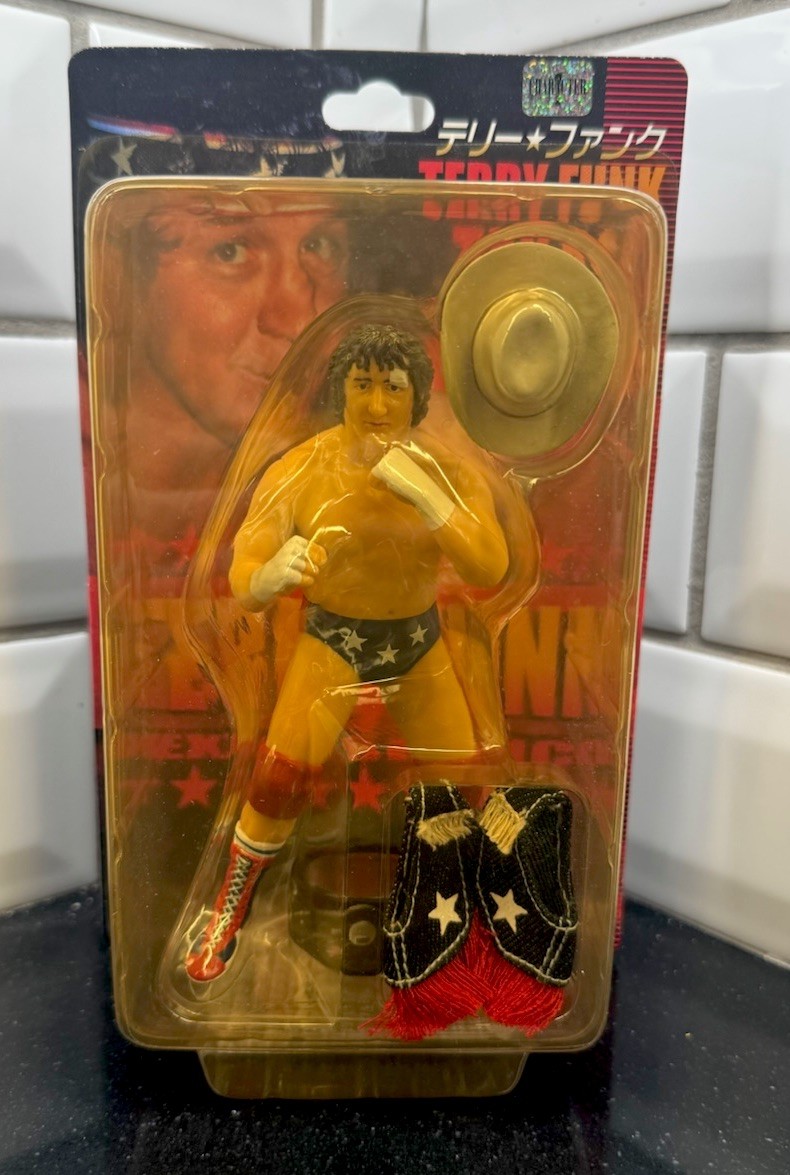 2004 AJPW CharaPro TERRY FUNK Figure WWE WWF WCW ECW Mattel AEW