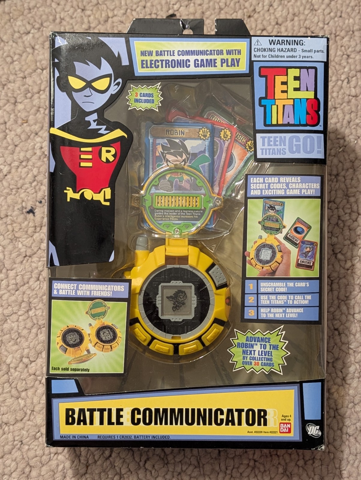 Bandai Teen Titans Battle Communicator Electronic Game Play New/Sealed