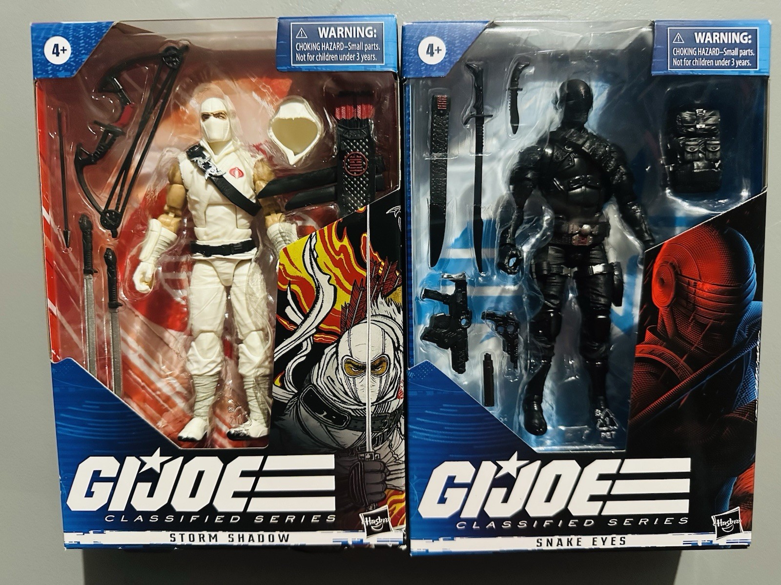 GI Joe Classified Snake Eyes 35 / Storm Shadow 02 Lot • NM New In Box