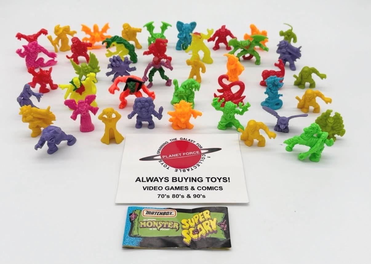 1990 Monster In My Pocket Vintage Matchbox Lot Of 42 Figures