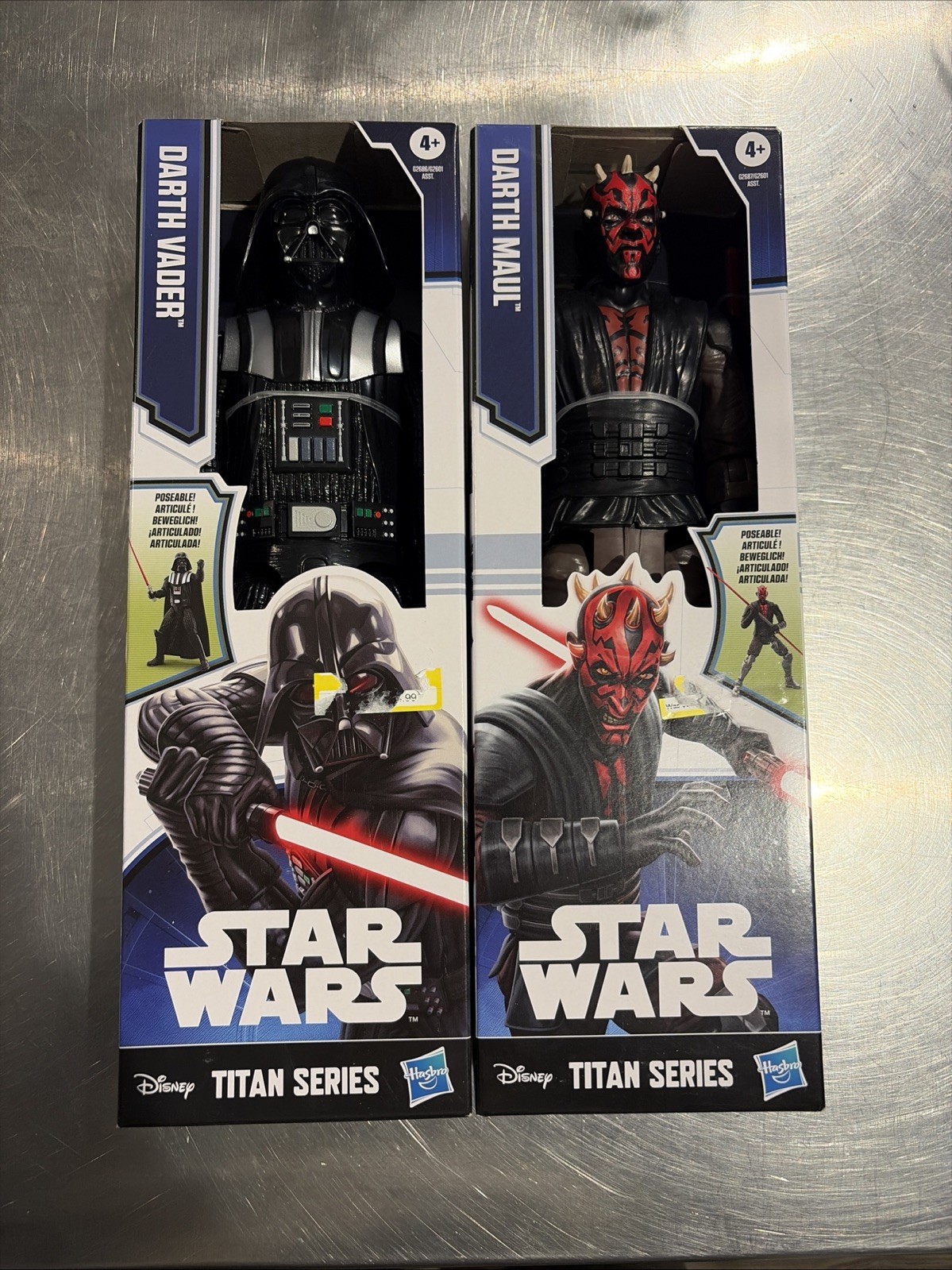 Darth Maul And Darth Vader Titan Series Action Figure Lot