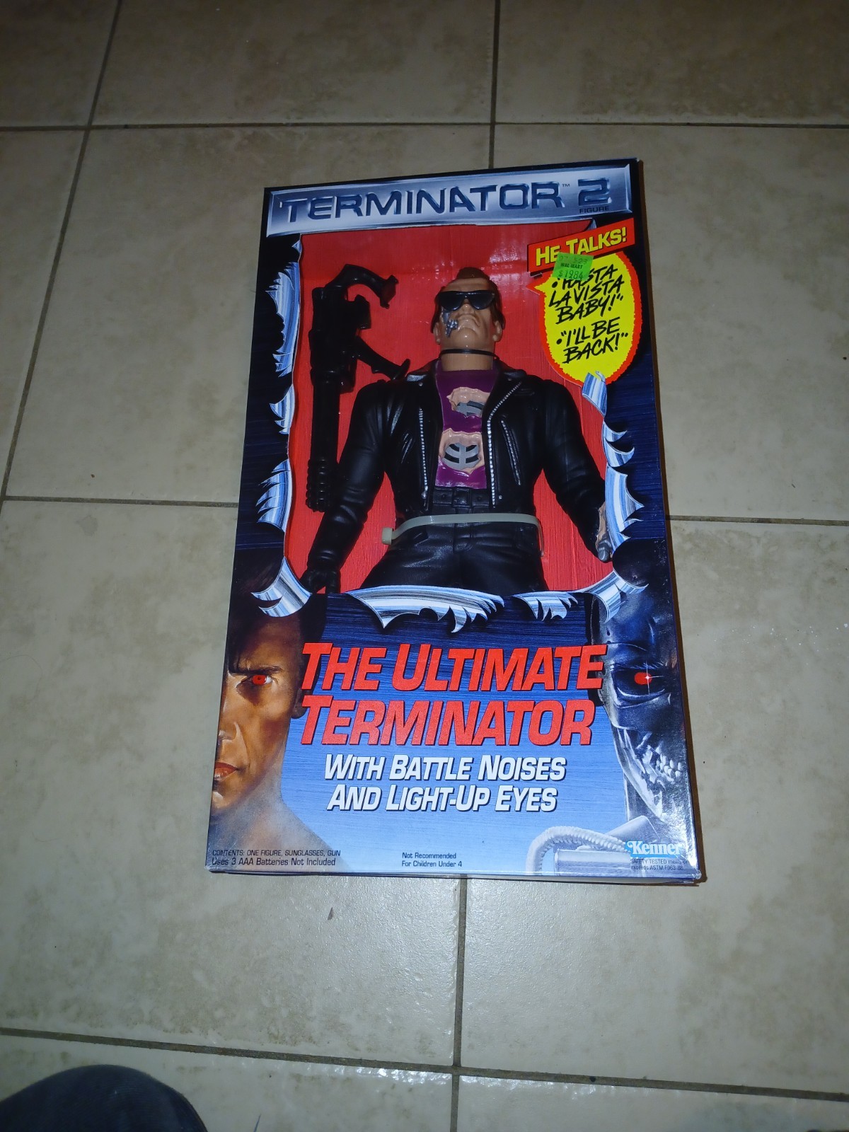 1992 Kenner Talking Terminator 2 Sealed MIB With Orig Rare Toy Fair Press Sheet