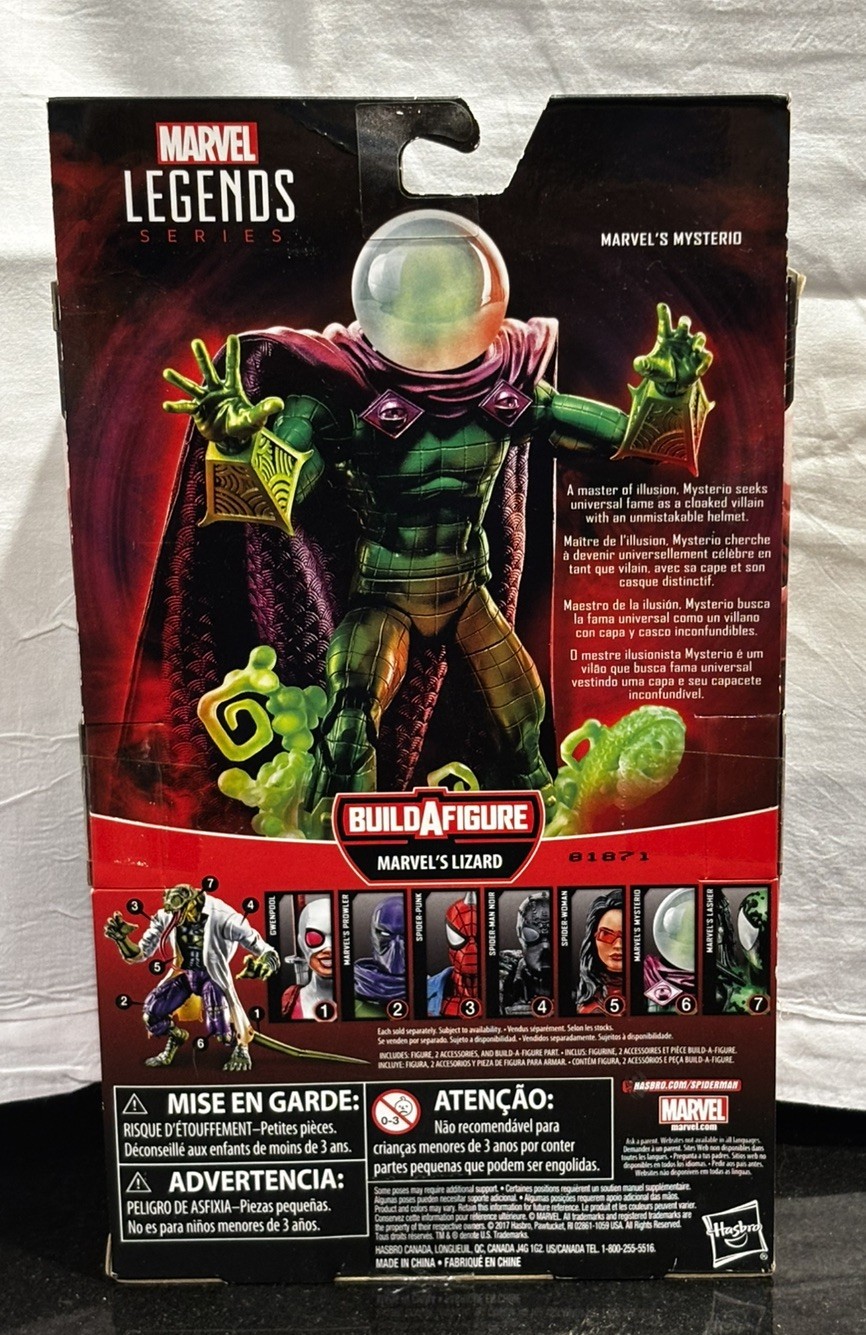 Hasbro Marvel Legends Series Spider-Man Mysterio Green/Purple Action Figure