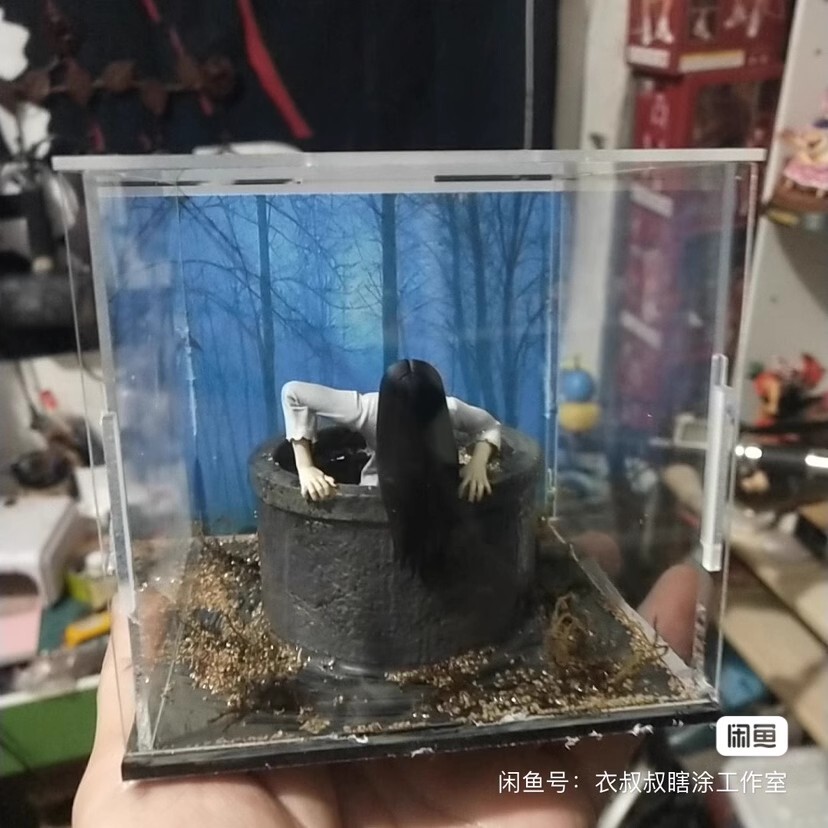 Movie Ring: Sadako Scene Figure Model Statue 15th Anniversary Boxed Collectible