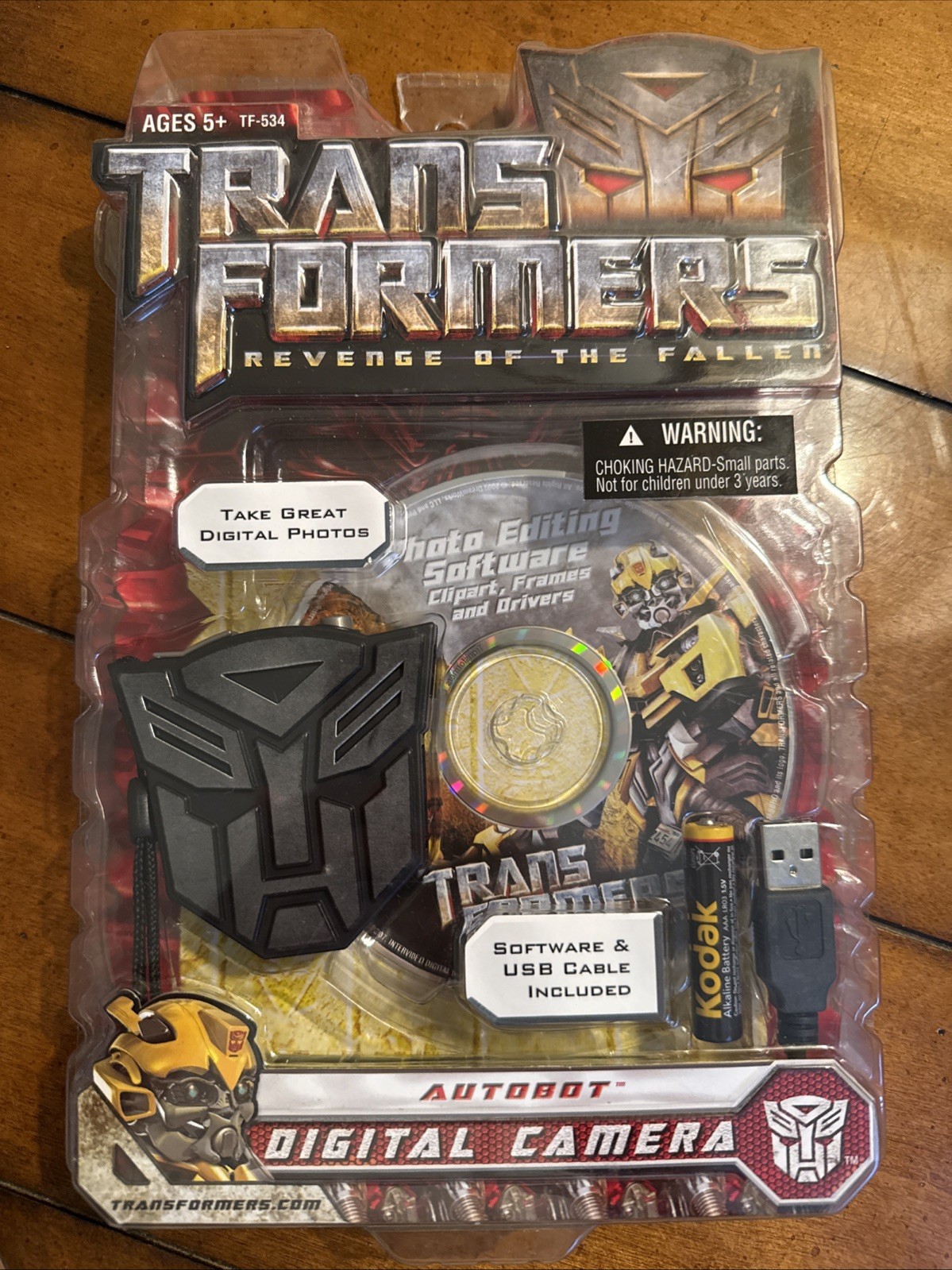 Transformers Revenge of The Fallen Autobot Digital Camera + software & cable NEW