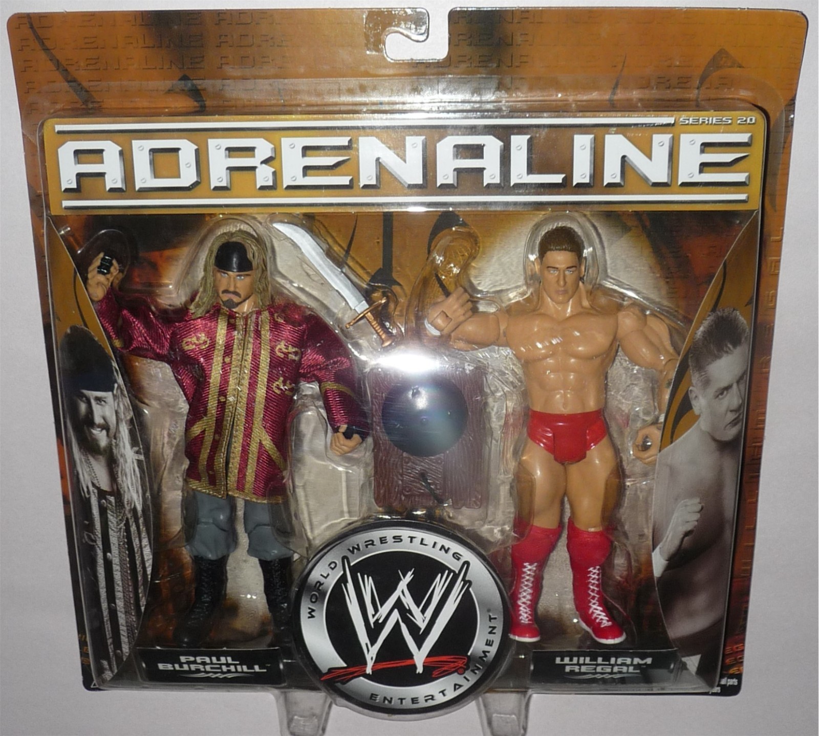 WILLIAM REGAL PIRATE PAUL BURCHILL WWE Jakks Adrenaline Series 20 Action Figures