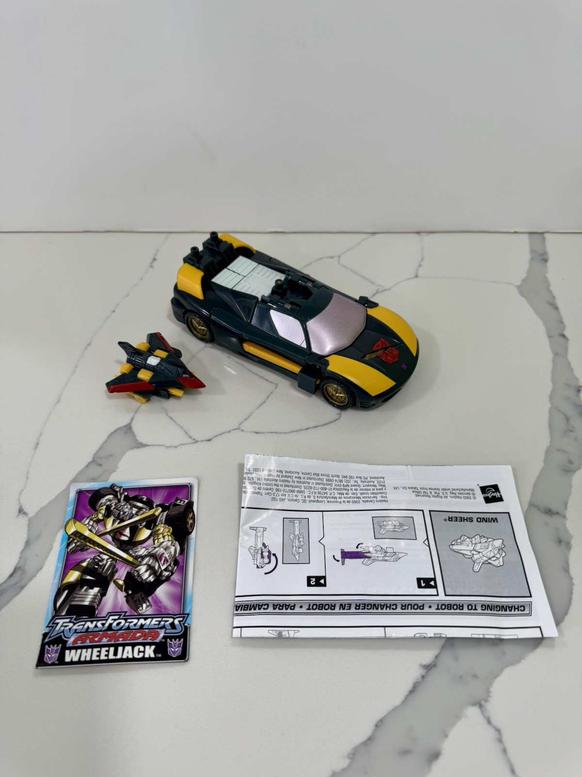 Transformers Armada Wheeljack +Wind Sheer COMPLETE Super-Con + Instructions