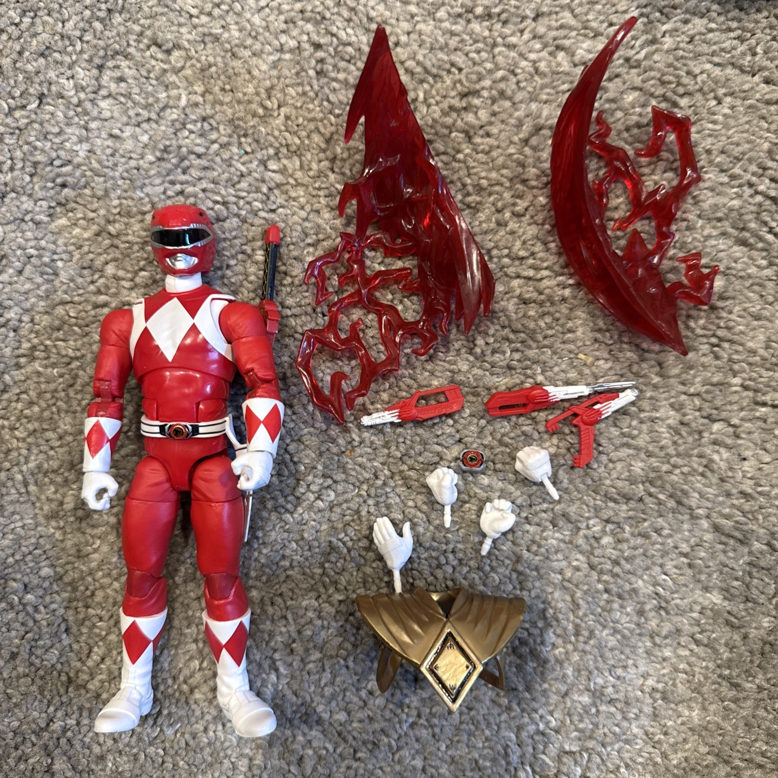 Hasbro Power Rangers Lightning Collection Remastered Red Ranger Action Figure