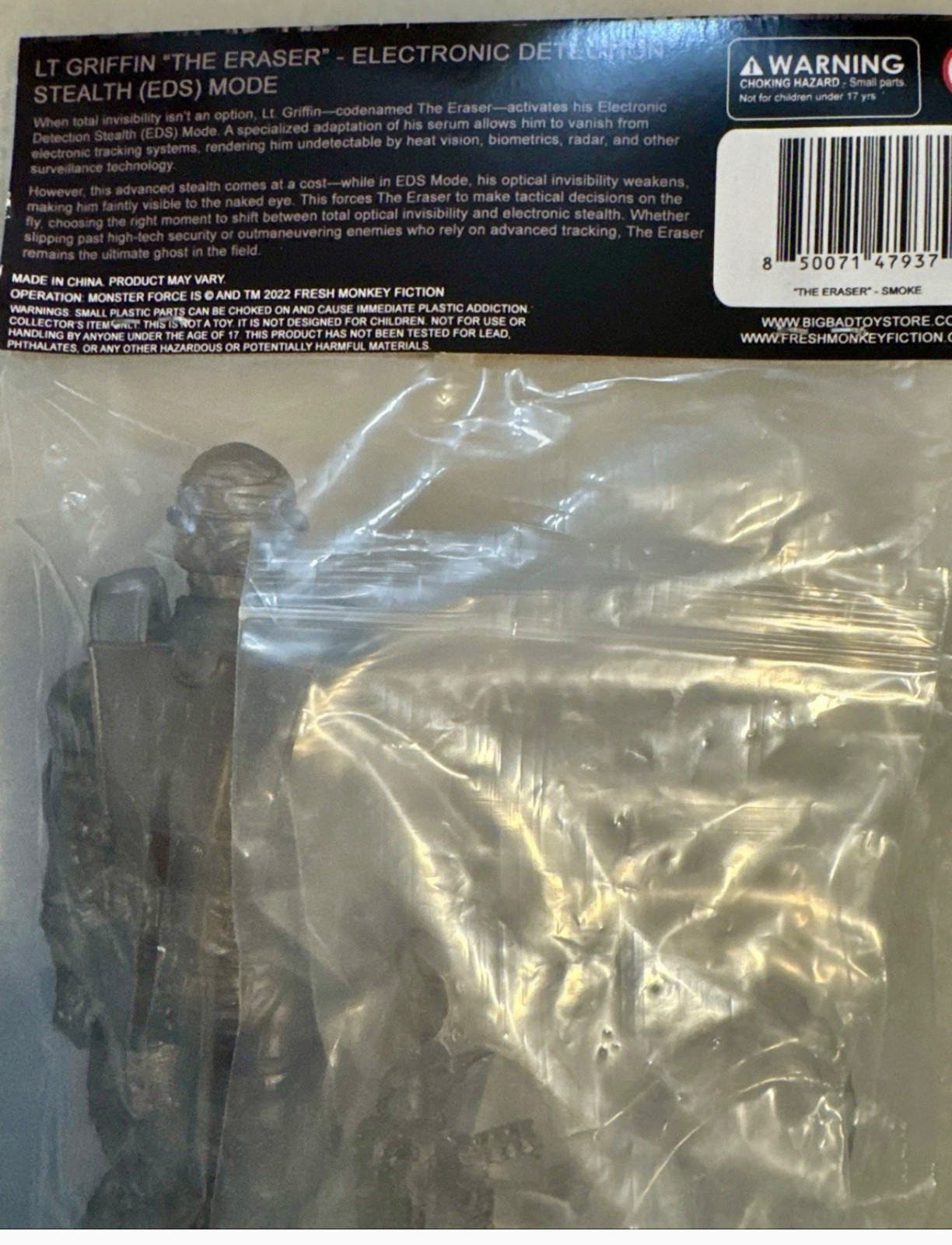 Monster Force Lt Griffin ERASER EDS Mode GI JOE JoeFest Exclusive Rare Variant!!