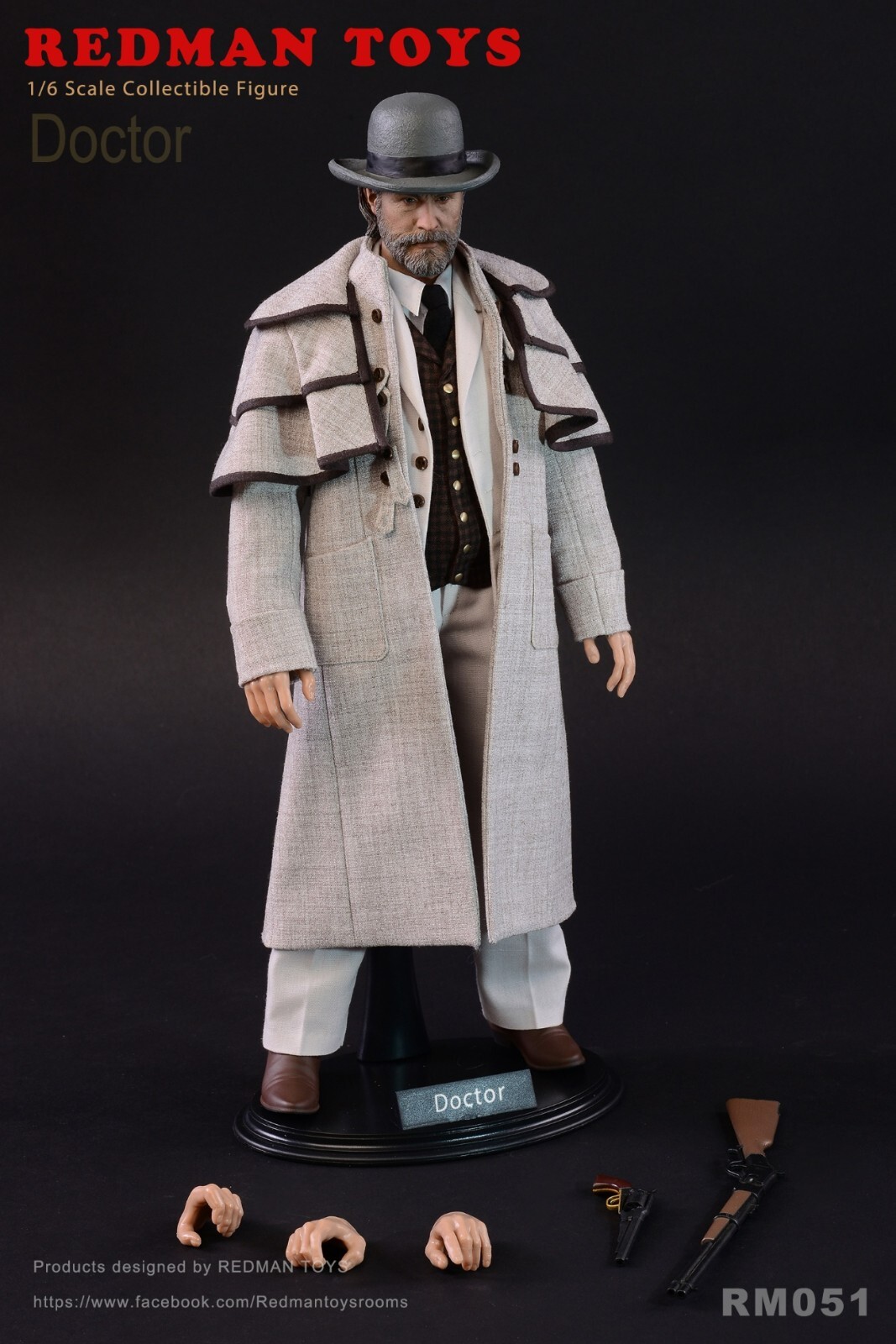 REDMAN TOYS RM051 western cowboy Doctor Schultz 1/6 Action Figure Model Toys