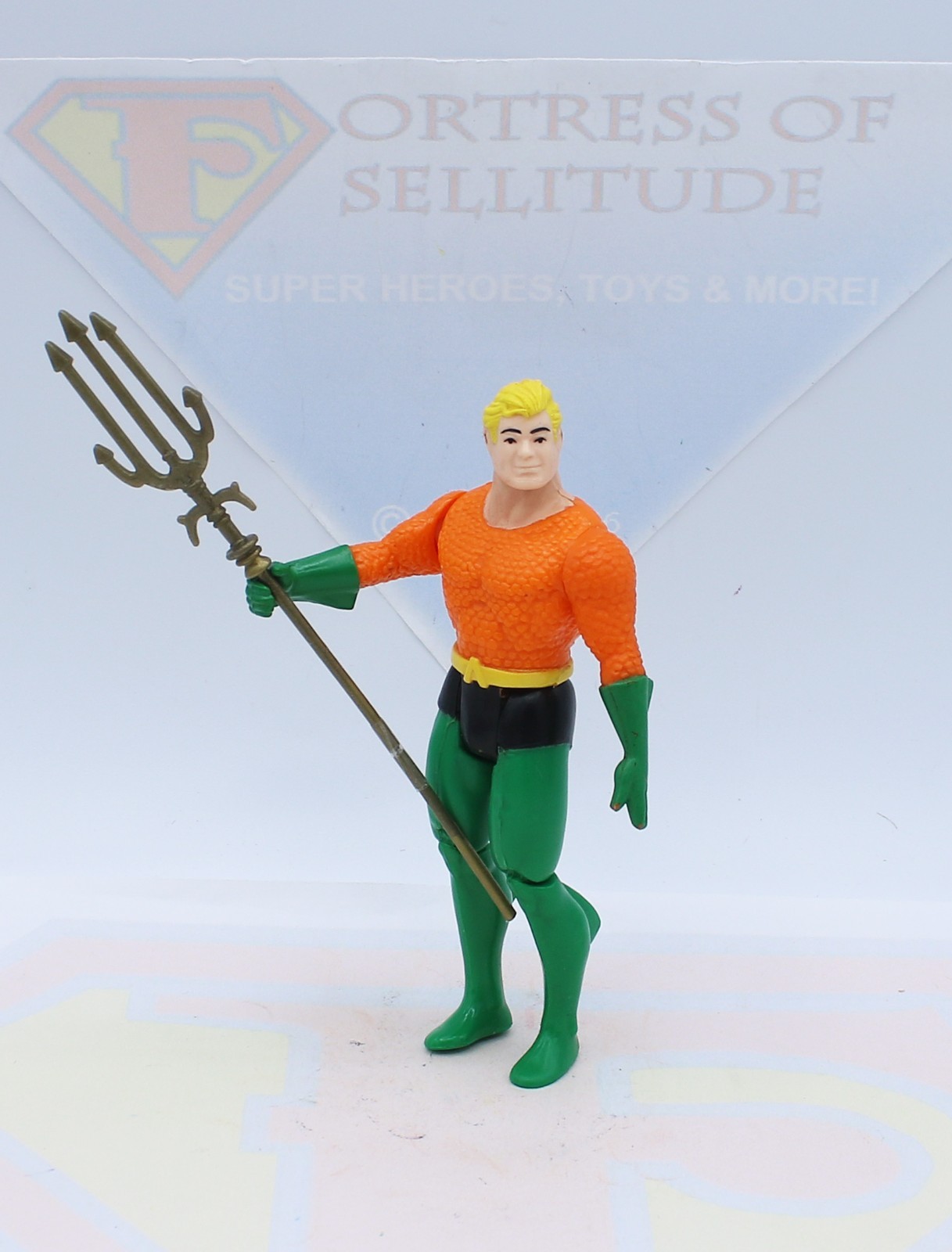 Kenner DC Super Powers Aquaman Vintage Original Action Figure ~Trident Repaired
