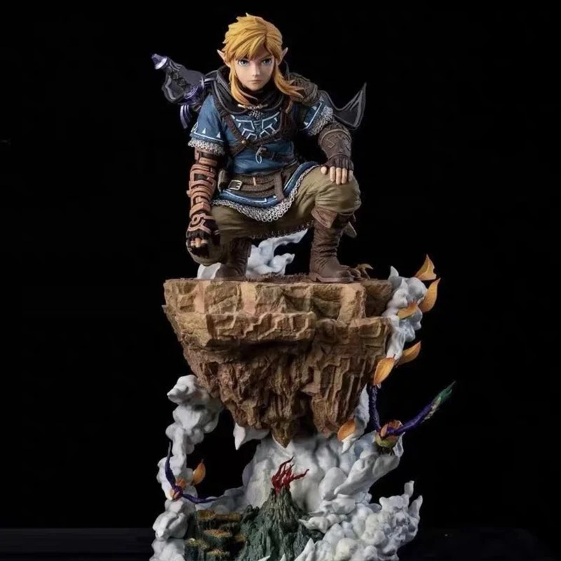 The Legend of Zelda Link Master Sword Action Figure Statue Collectible Toy