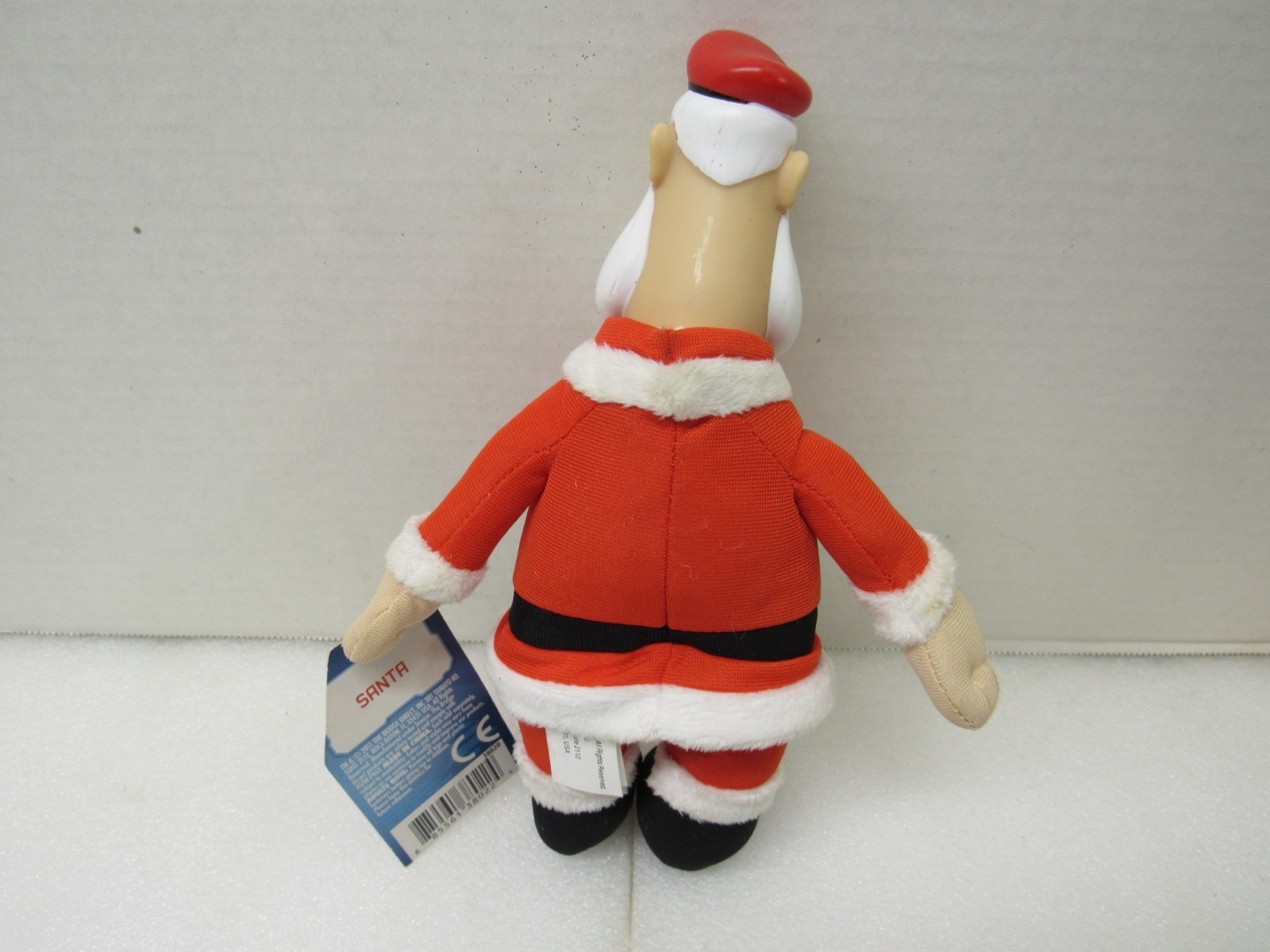 2011 Arthur Christmas Plush Body Plastic Head Santa Clause Collectible Tagged