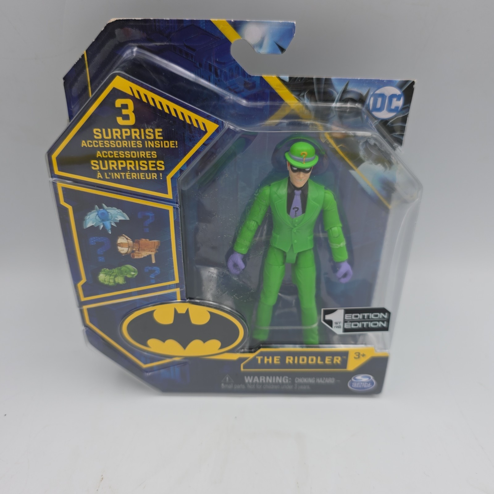 2020 Spin Master – DC Batman – THE RIDDLER 4in Figure (1st Edition)