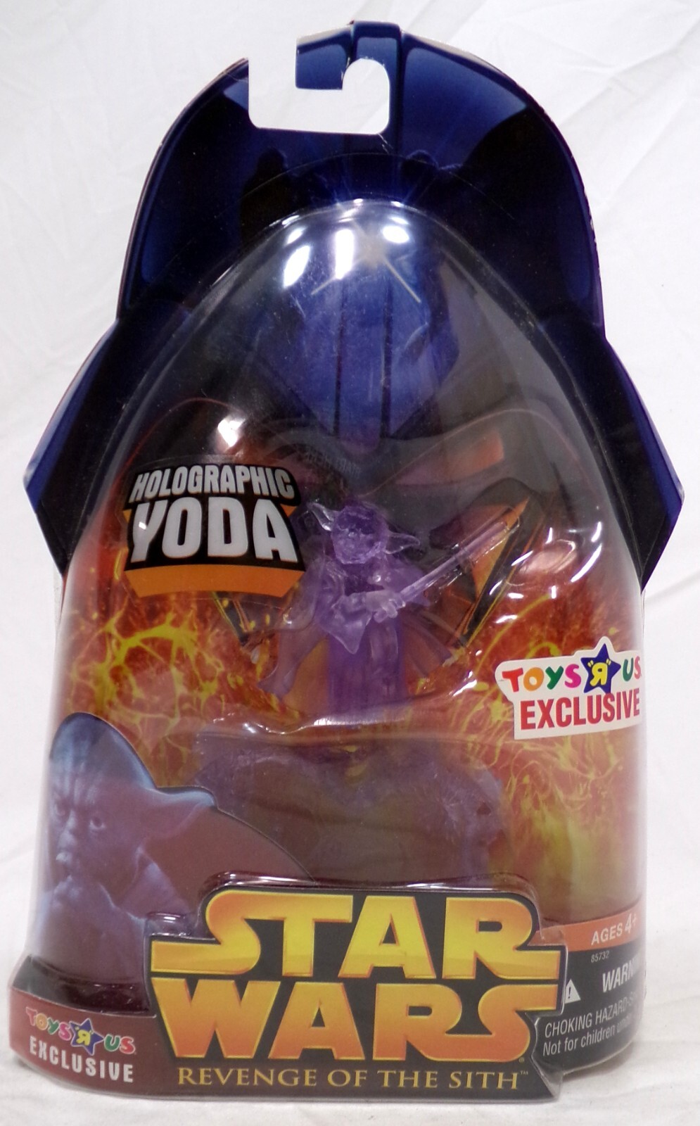 Star Wars ROTS Holographic Yoda TRU Exclusive 3.75″ Figure Hasbro 2005 New