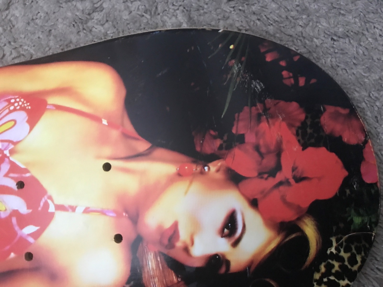PinUp Sk8 Tiki Decks RARE AUTOGRAPHED SIGNED SKATEBOARD DECK CEE CEE RYDER.