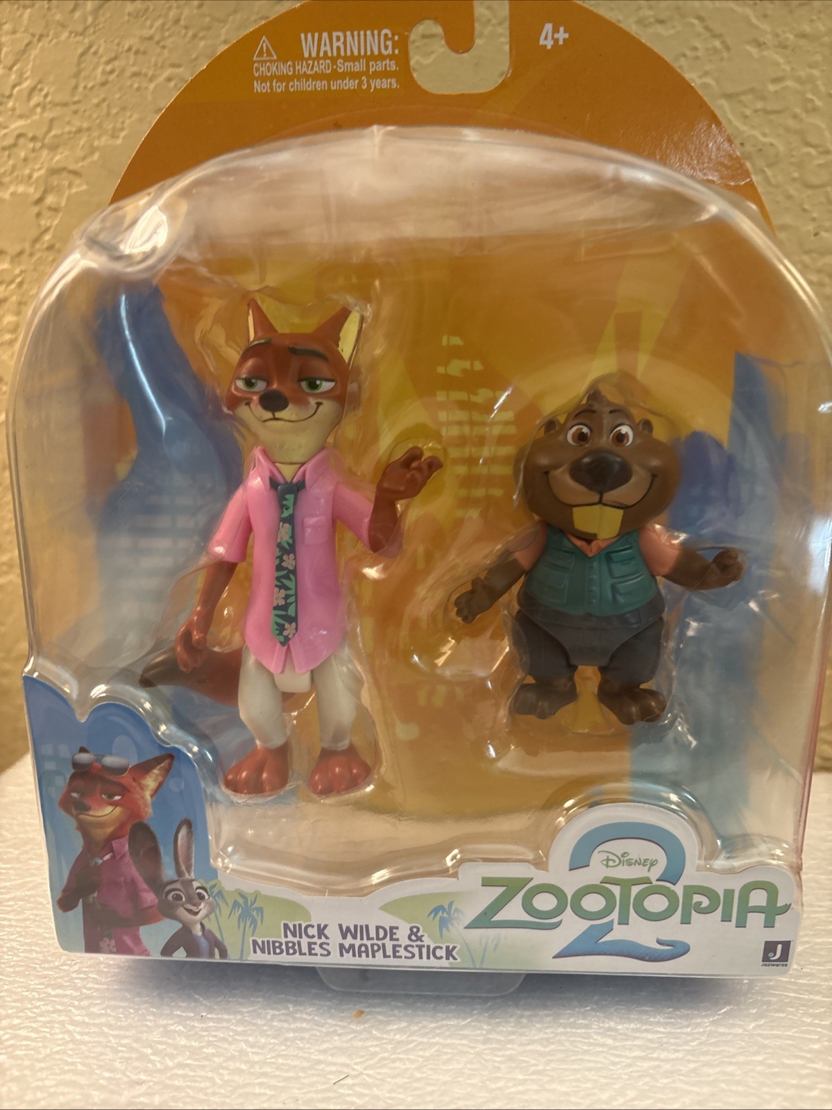Disney Zootopia 2 Pack NICK WILDE 4” NIBBLES MAPLESTICK 3” Toy NIB (o14