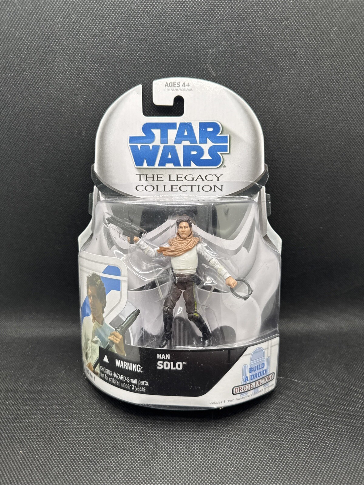 2008 Star Wars HAN SOLO #BD1 Legacy Collection Build A Droid Action Figure NEW