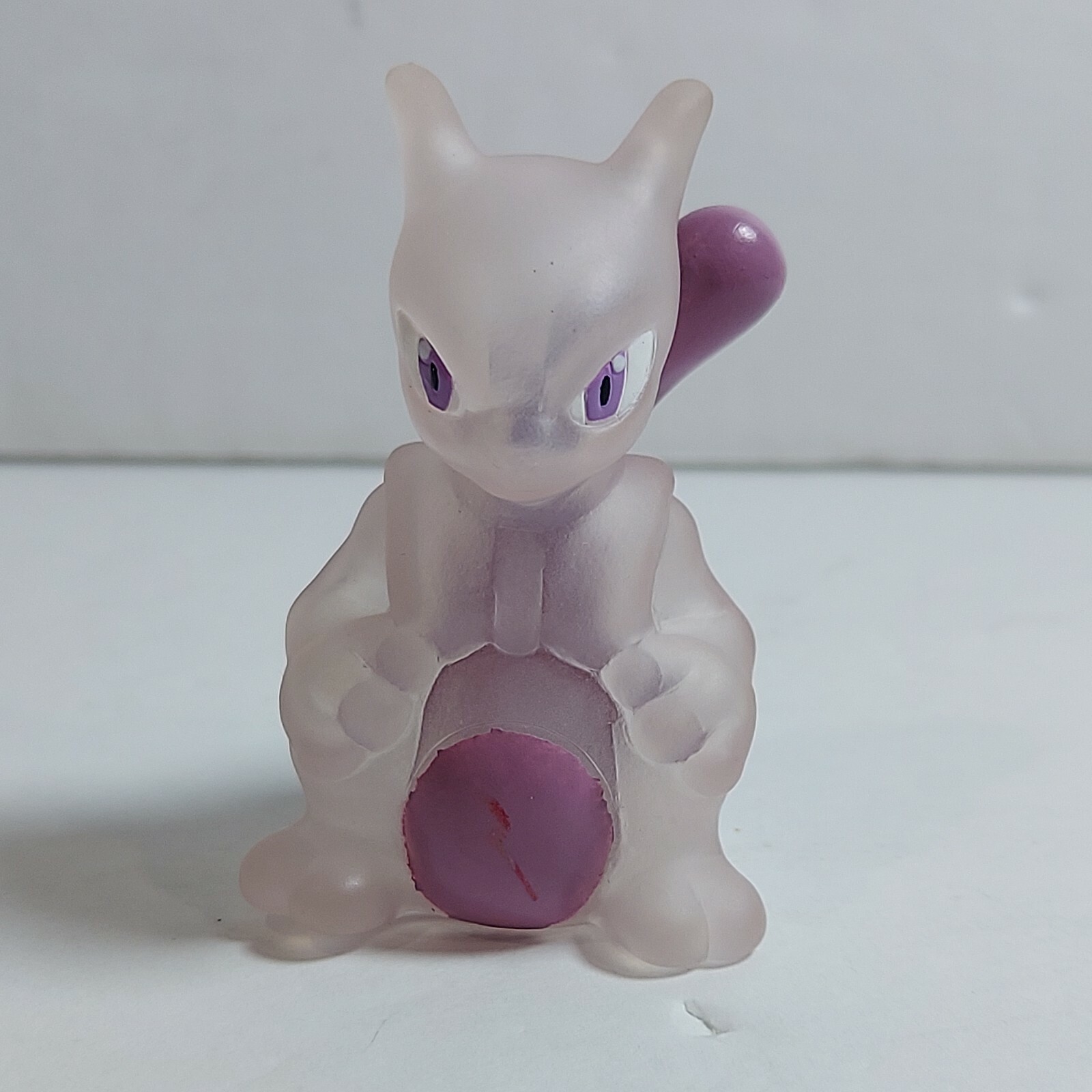 2013 Pokemon Finger Puppet Clear Mewtwo Figure Catch Them All Nintendo Bandai