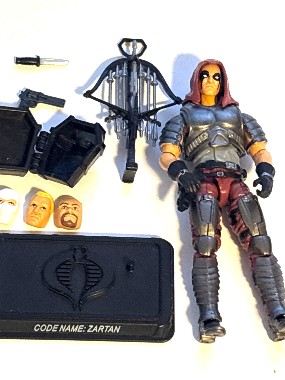 G.I. Joe Cobra Zartan 2015 50th Anniversary V22 With 3 disguises.Great condition