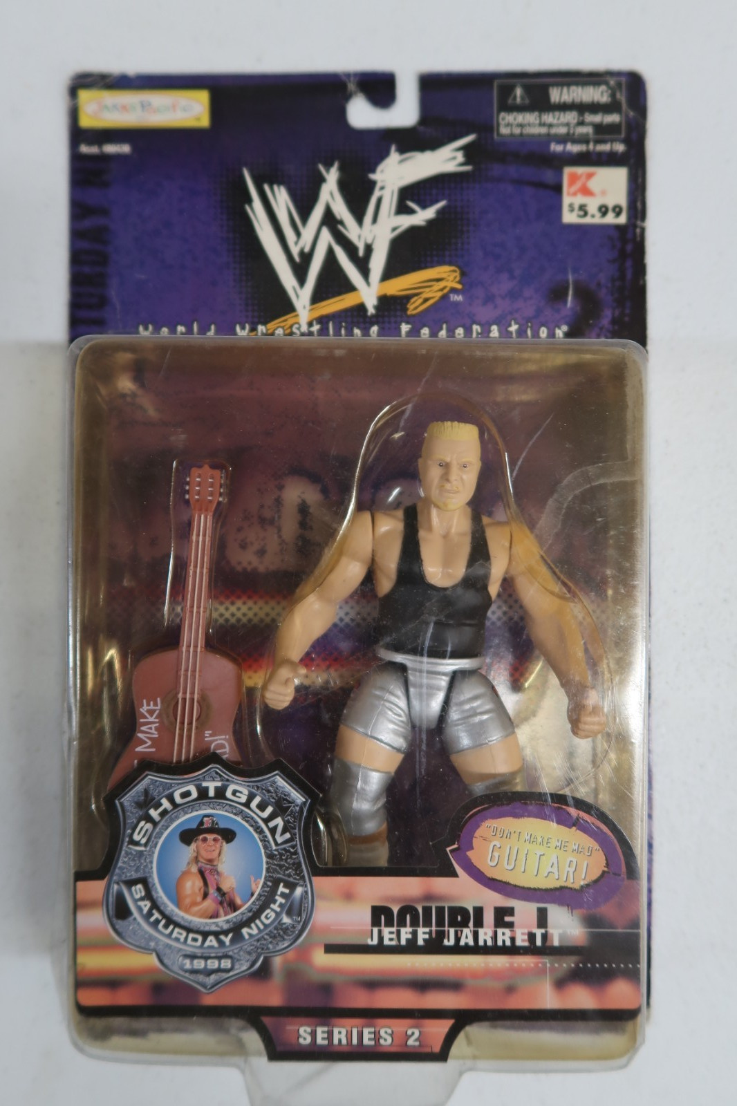 Vtg WWF Jakks Shotgun Saturday Night Series 2 – “Double J” Jeff Jarrett NIP WWE