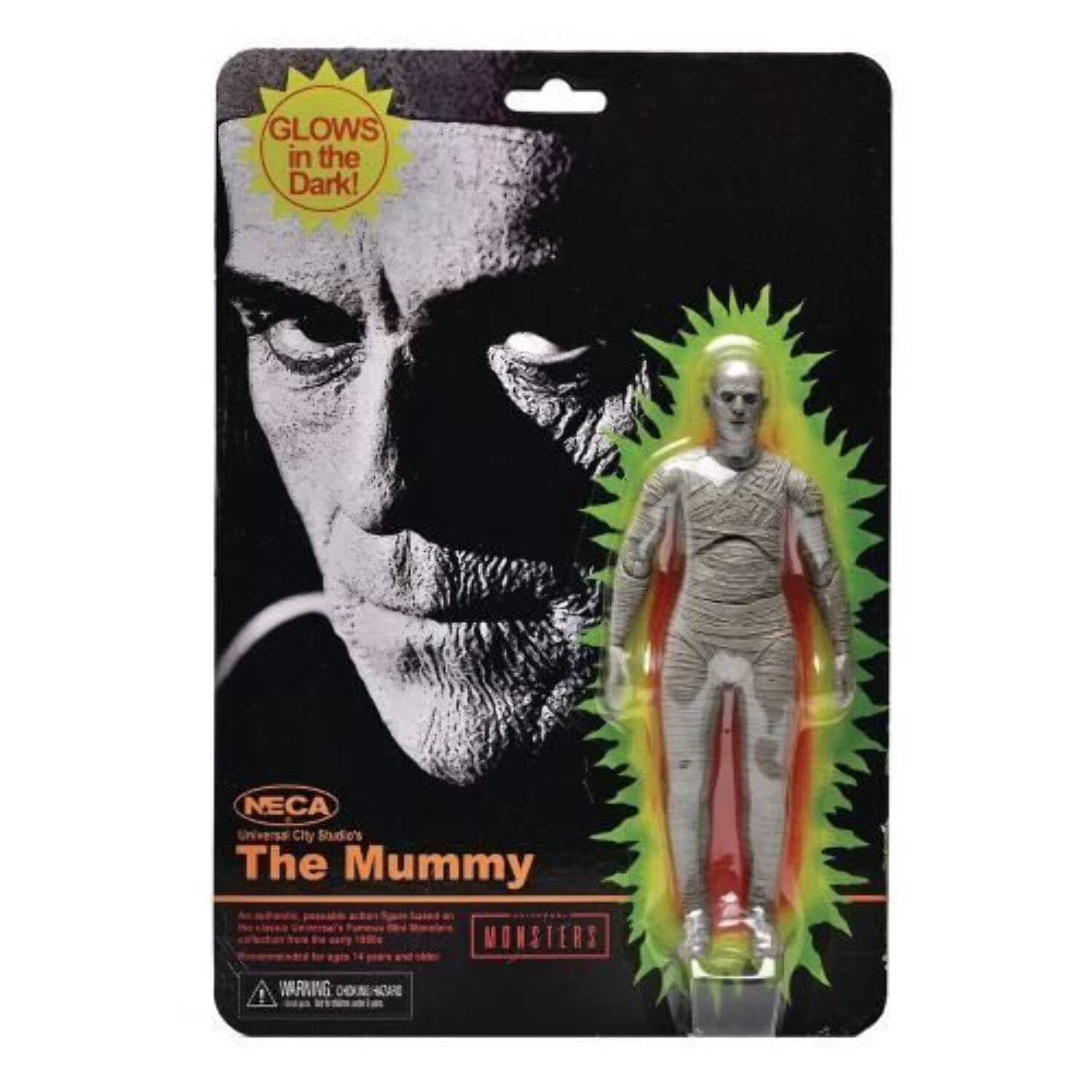 NECA – The Mummy – Universal Monsters 7.5″ Glow in the Dark Retro Action Figure