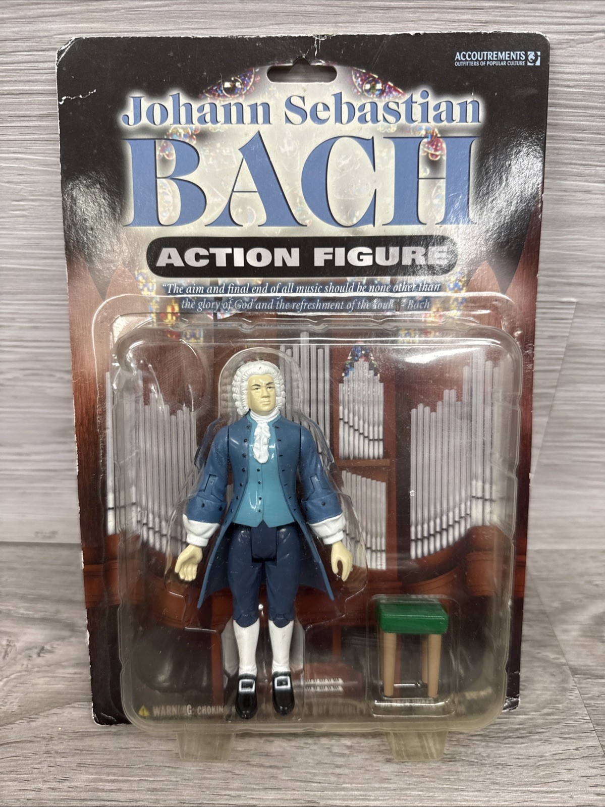 JOHANN SEBASTIAN BACH 5.5″ Accoutrements Action Figure Toy 2005-See Pics For Box