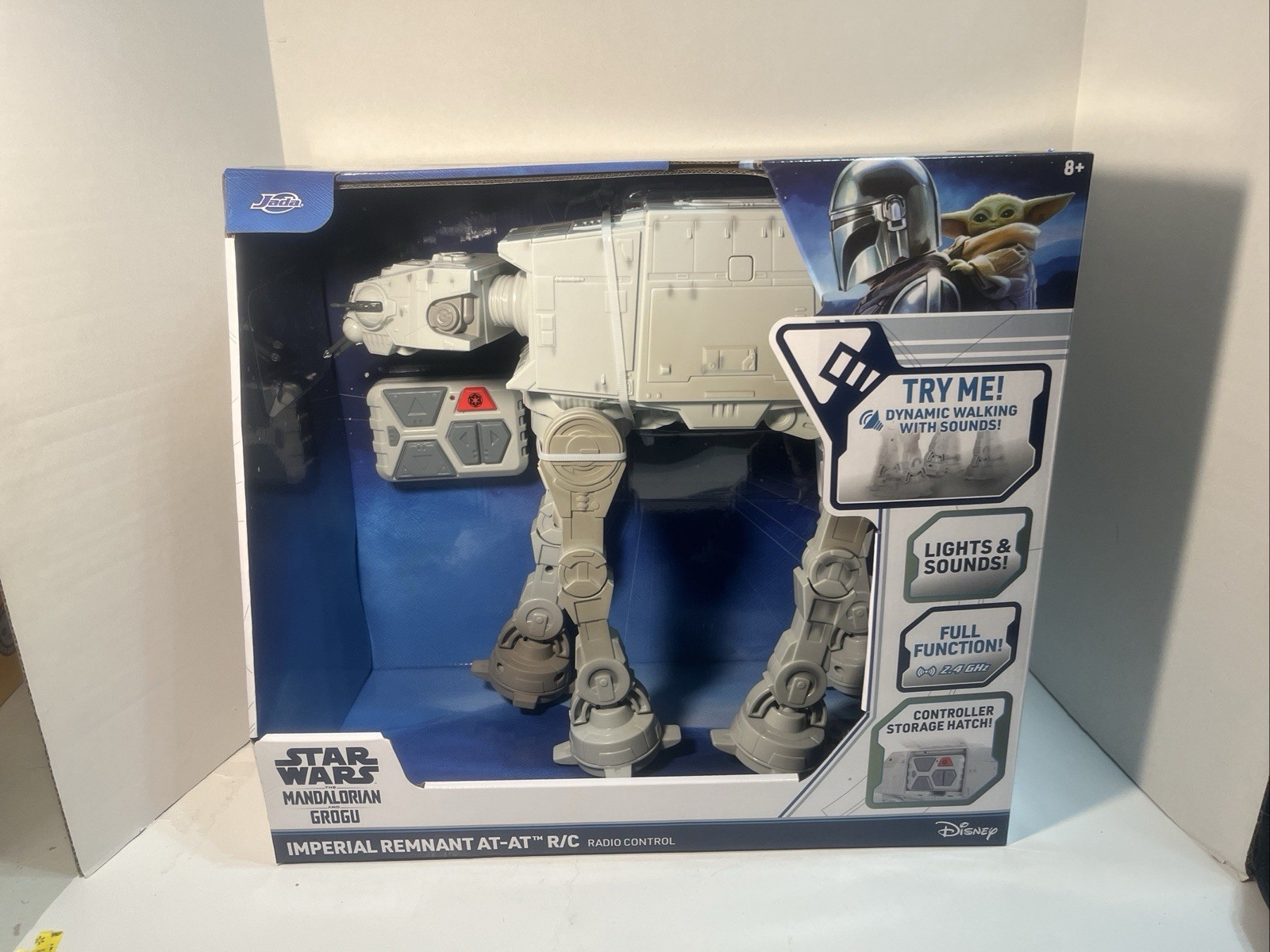 Star Wars IMPERIAL REMNANT AT-AT WALKER Jada R/C Mandalorian Grogu New 4136