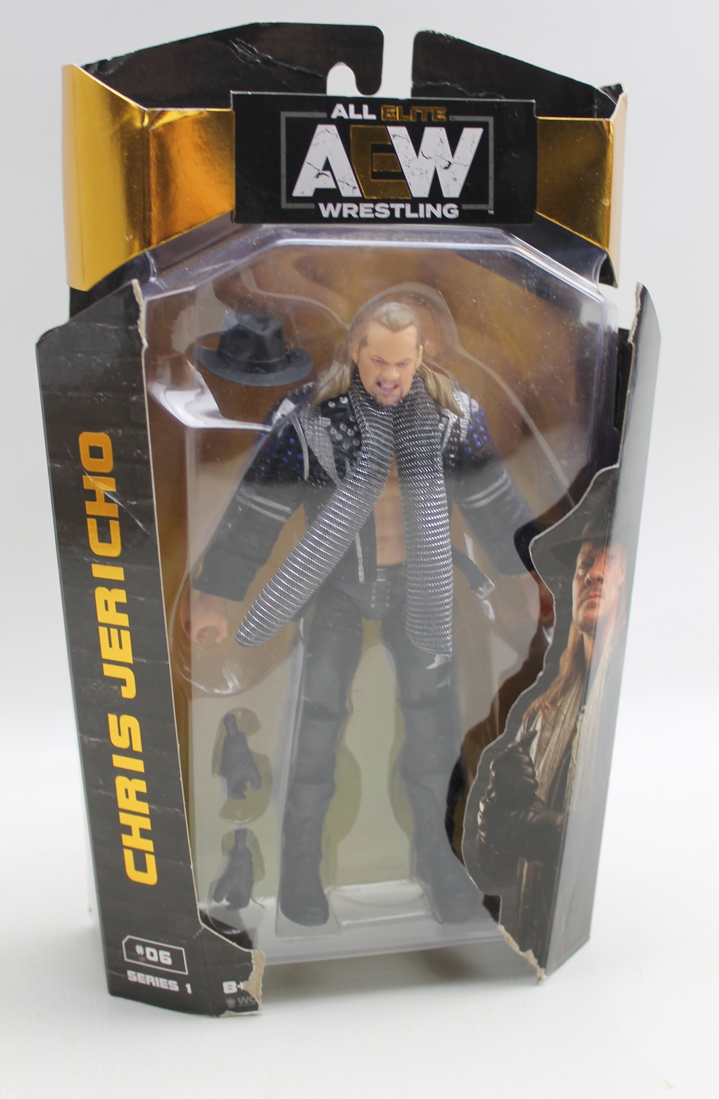 AEW All Elite Wrestling Chris Jericho Action Figures Series 1 #06 Damaged box