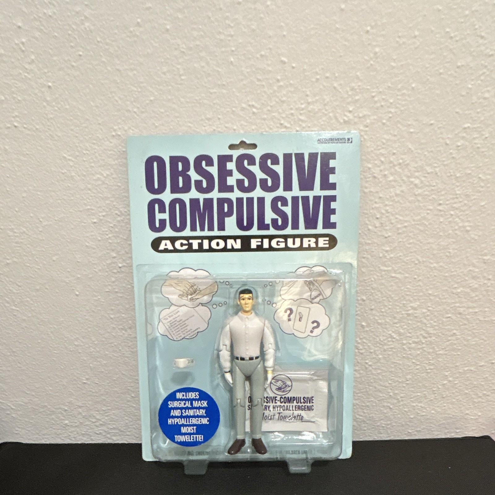 Accoutrements Obsessive Compulsive Action Figure Boxed w/ Mask White/Gray