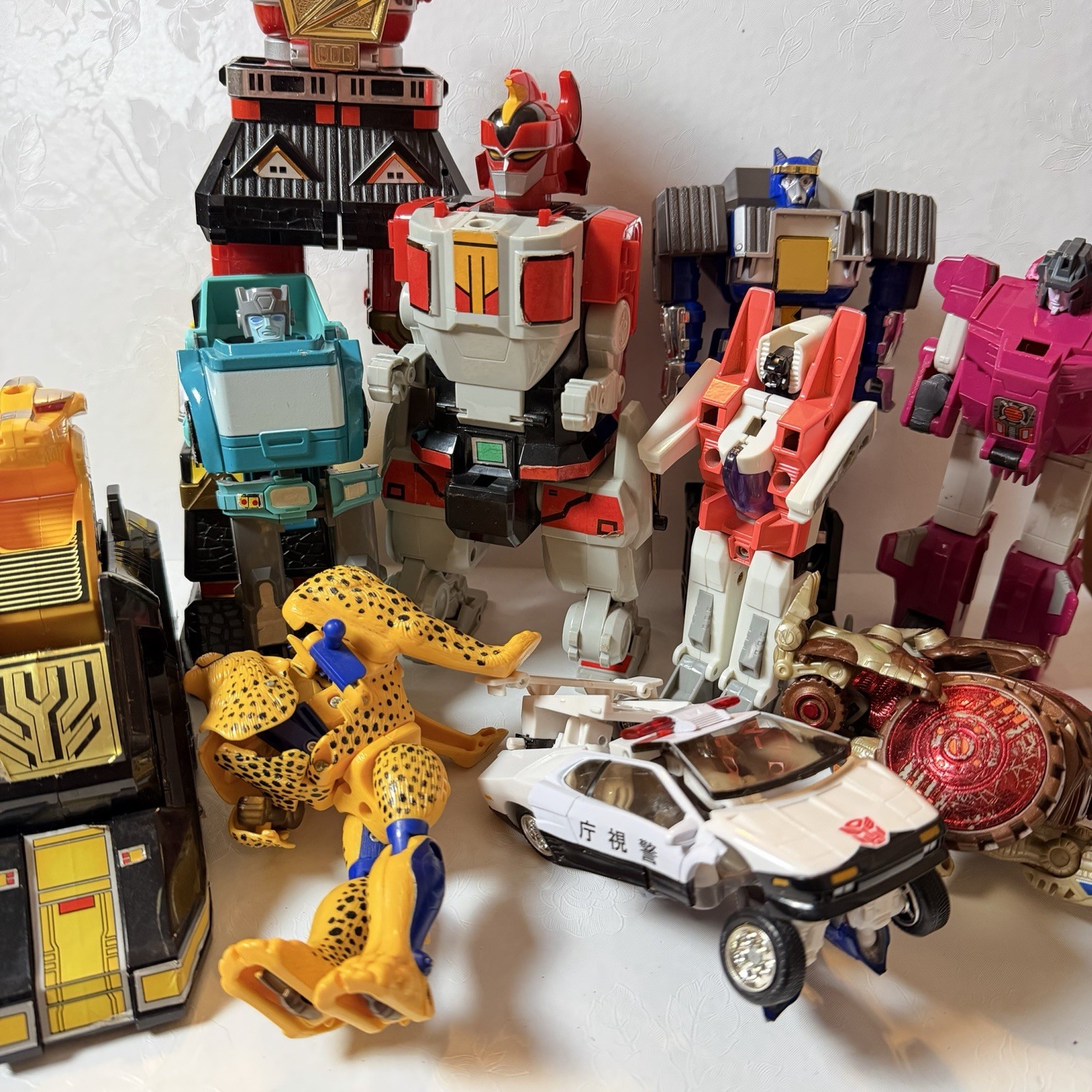 Vintage Transformers Power Rangers Beast Wars Robot Toy Lot Incomplete As Is