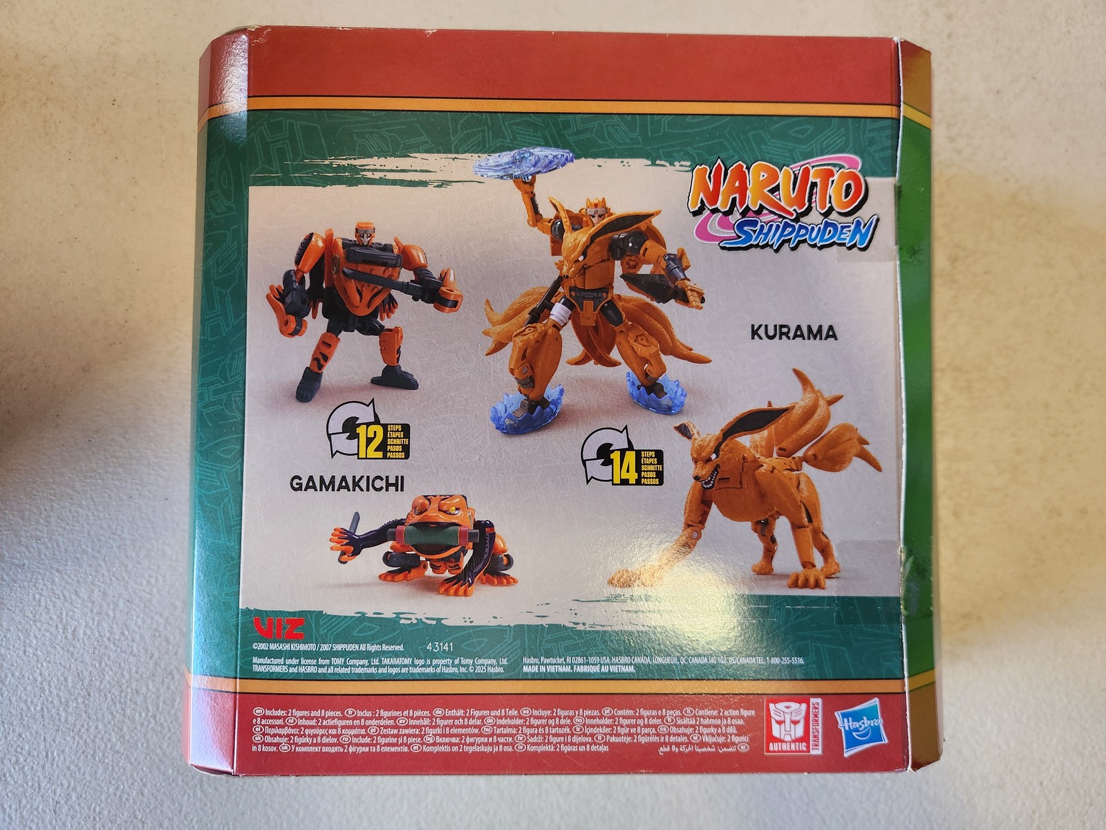 Brand New Hasbro Naruto x Transformers Collaborative Kurama & Gamakichi