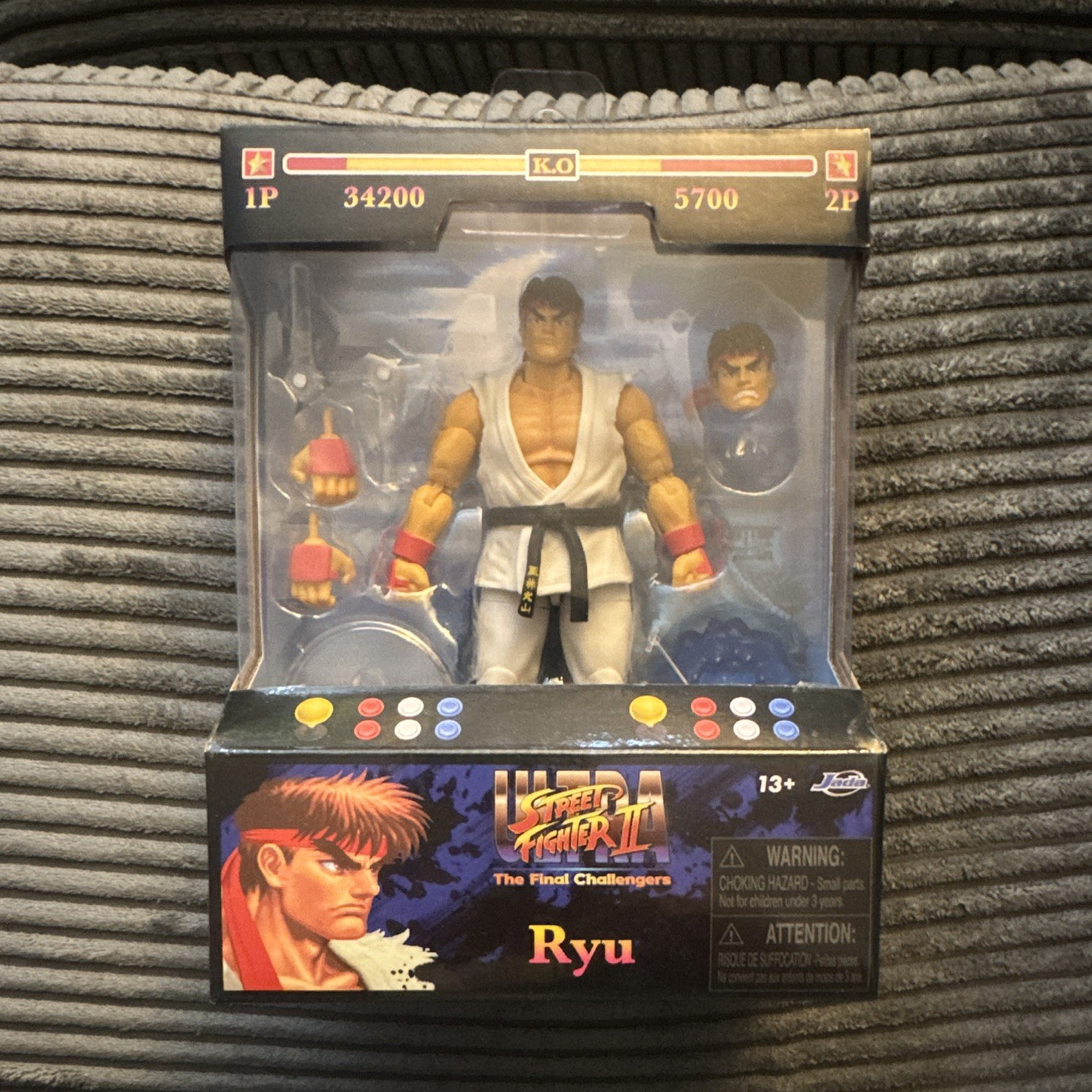 Jada Toys Ultra Street Fighter II Final Challengers Ryu Figure NIB